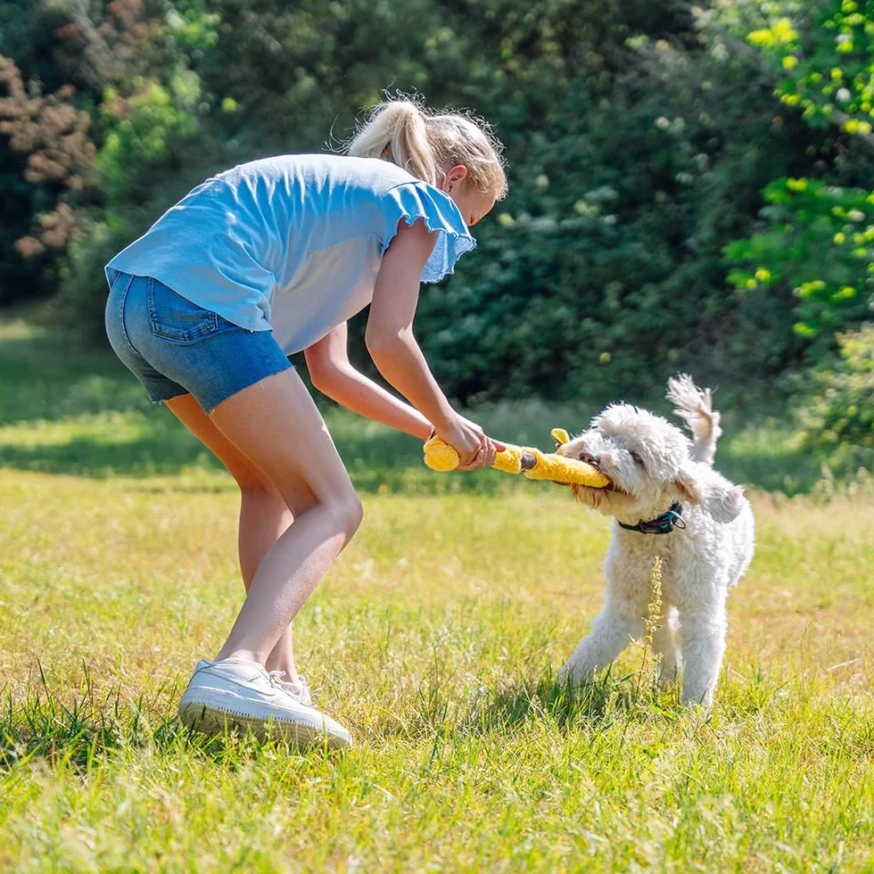Nobby Pluszowa zabawka, żyrafa z liną wewnątrz 55 cm