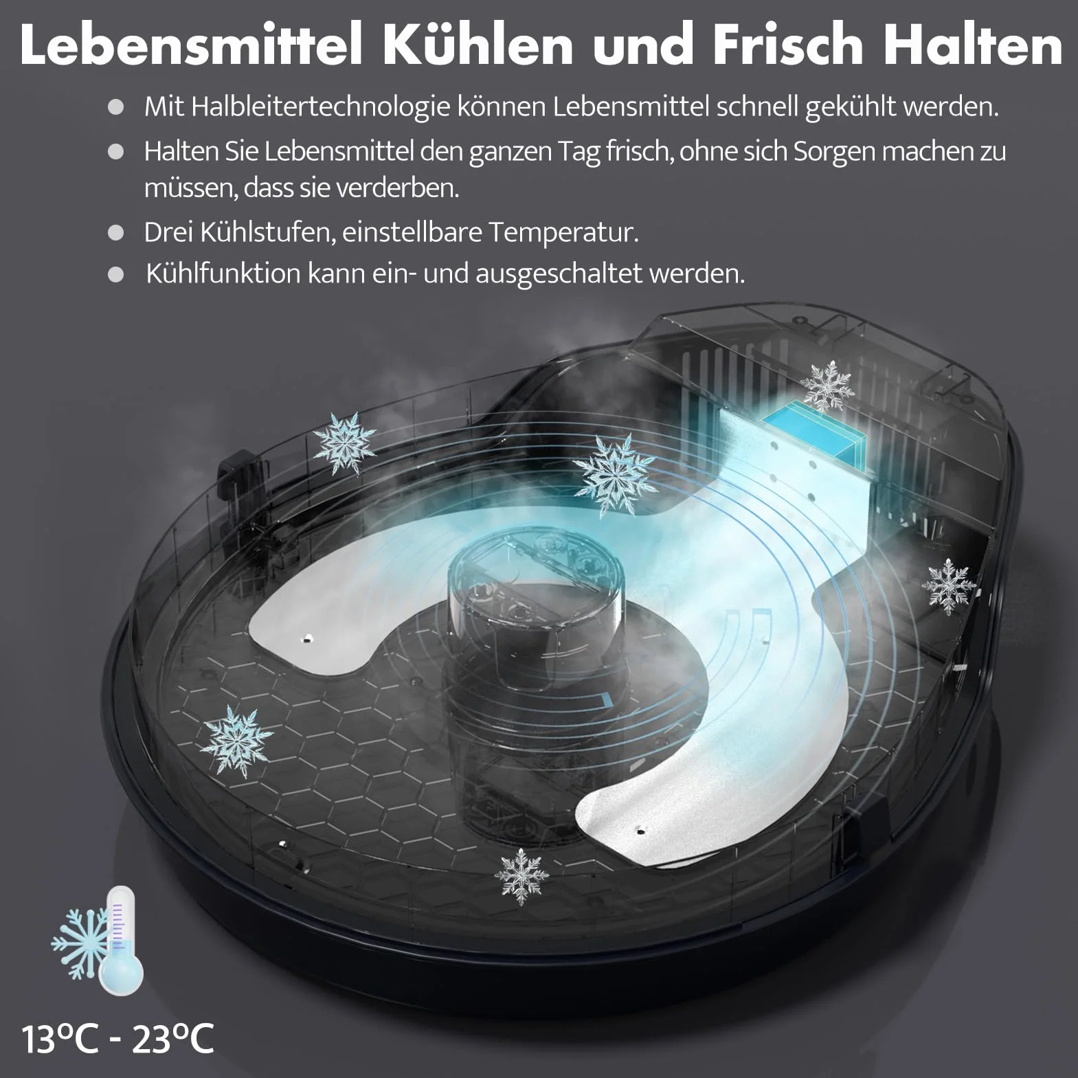 UBPET Automatyczny Podajnik Mokrej Karmy dla Kotów i Psów z Chłodzeniem, Timerem, 5 Przegródki 330 g