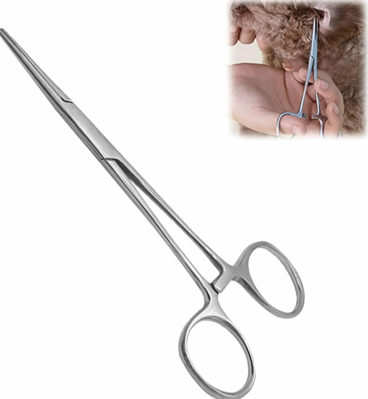 Wielofunkcyjny hemostatyczny klips - do wędkowania, piercingu, sierści zwierząt, weterynarii, usuwania sierści i wyrywania zwierząt