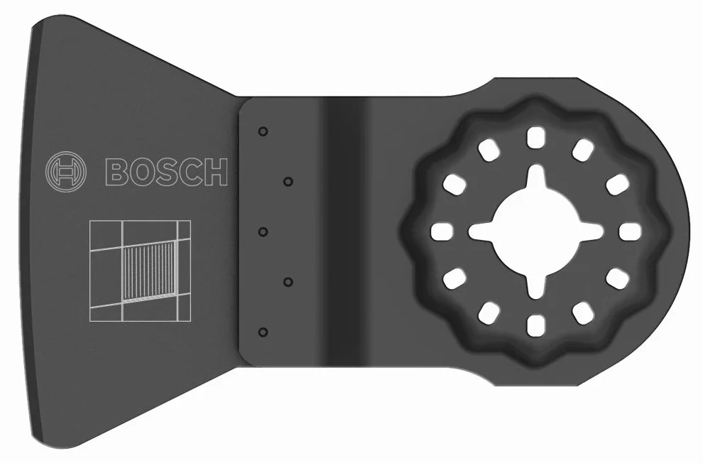 Bosch Accessories sztywny skrobak (do zaprawy i kleju do płytek, akcesoria do narzędzi wielofunkcyjnych Starlock)