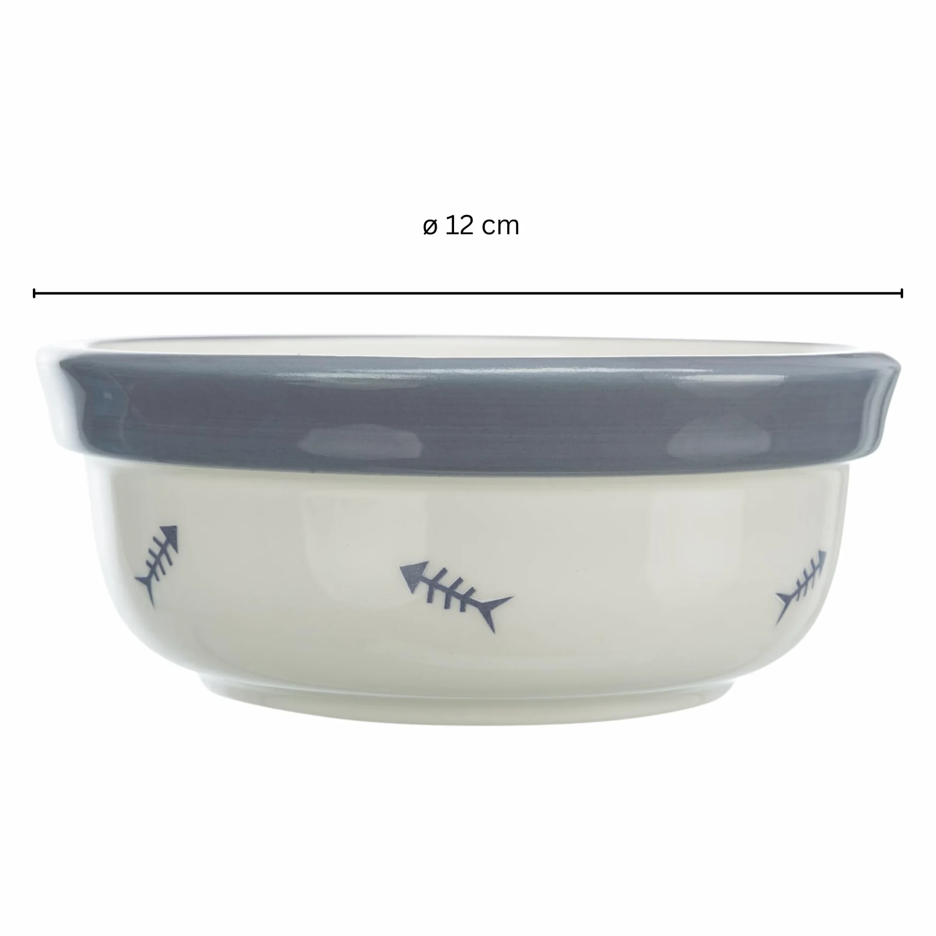 Miska ceramiczna Trixie z nadrukami łap dla psów, 1,4 litra/20cm, różne kolory (brązowy lub ciemnobrązowy)