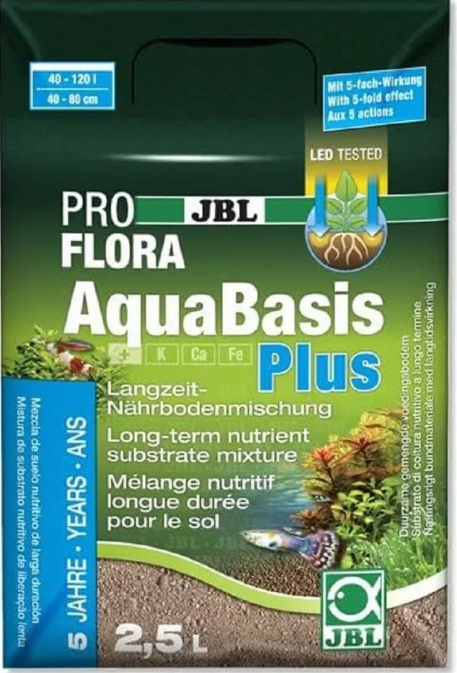 JBL AquaBasis plus 2,5 l, długotrwałe podłoże odżywcze do akwariów słodkowodnych