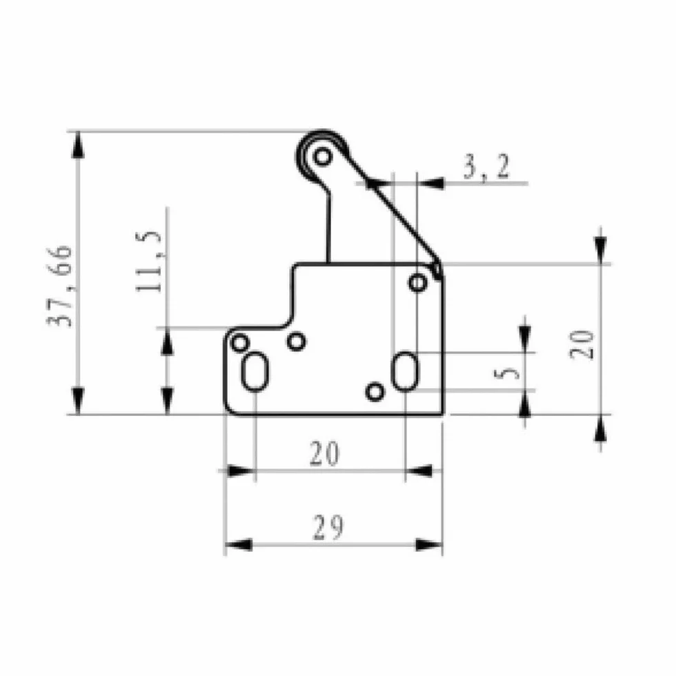 4 szt. Mechanizm otwierania push pull dla włazów inspekcyjnych - nowy model mini Latch L001C