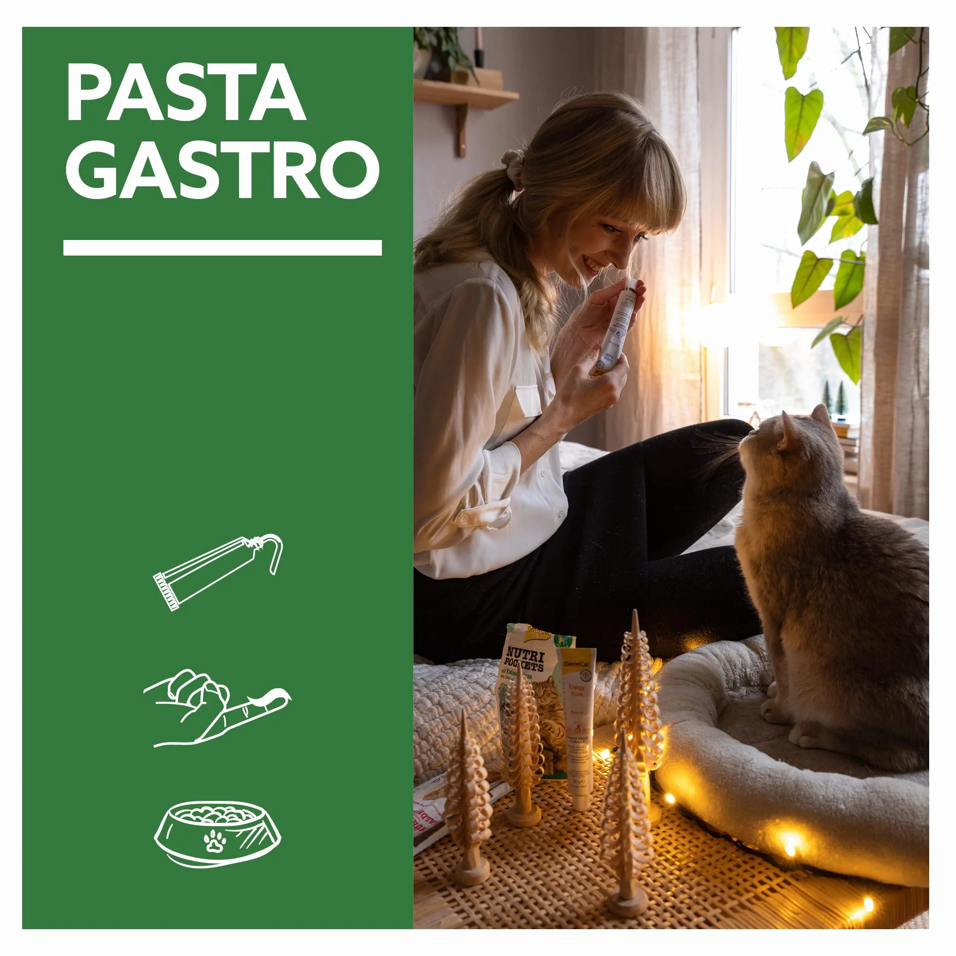 GimCat EXPERT LINE Gastro Intestinal pasta - Funkcjonalny przysmak dla kotów, wspomagający trawienie i mikroflorę jelitową - 1 tubka (1 x 50 g)