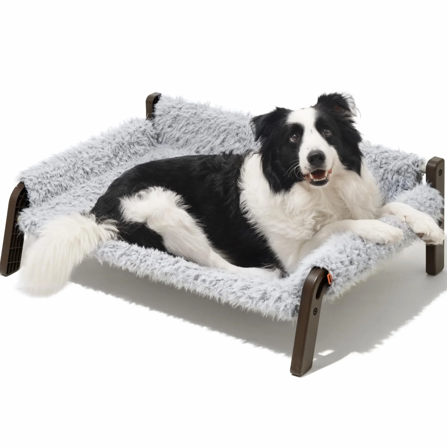 MEWOOFUN Sofa z podwyższonym podwyższeniem – 87 x 63 x 28 cm, oddychające legowisko dla zwierząt domowych ze zdejmowaną i zmywalną osłoną, dla dużych średnich psów z antypoślizgowym dnem