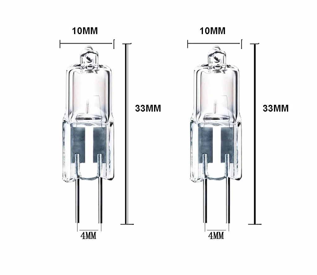 Żarówki halogenowe G4 20W 24V ściemnialne ciepła biel 10 sztuk