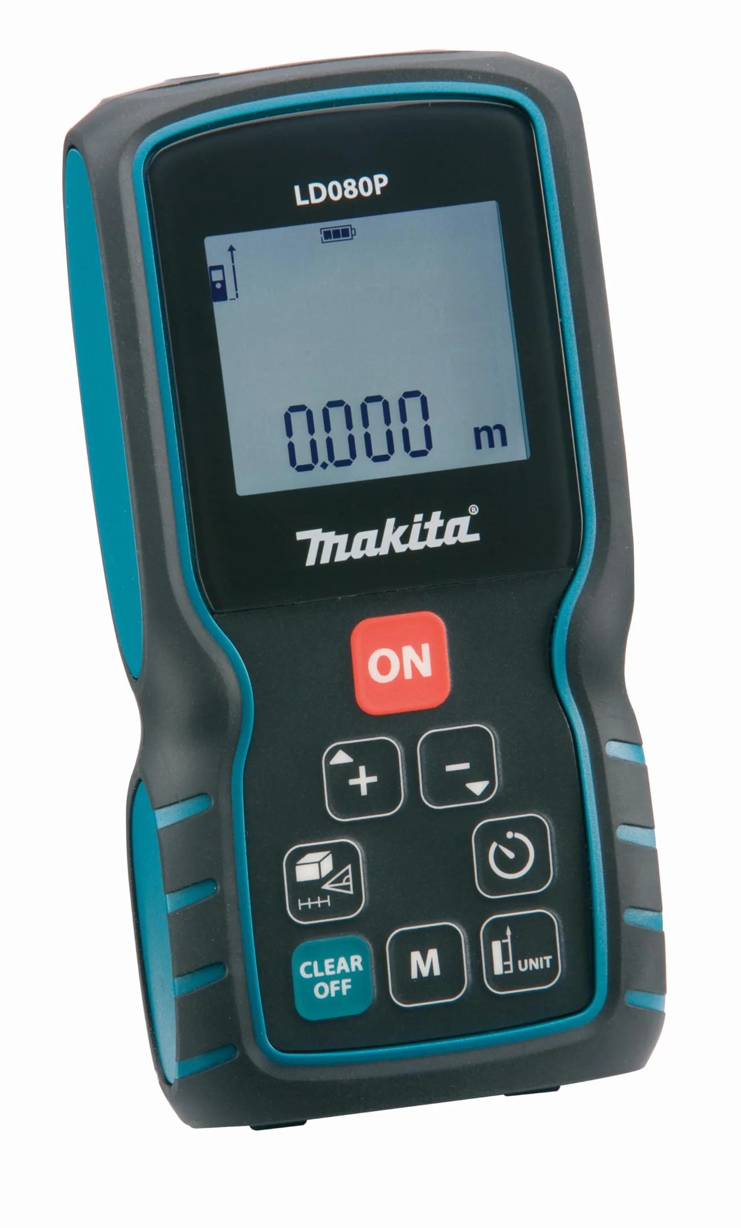Makita LD080P laserowy pomiar odległości w komplecie z 2 bateriami AAA