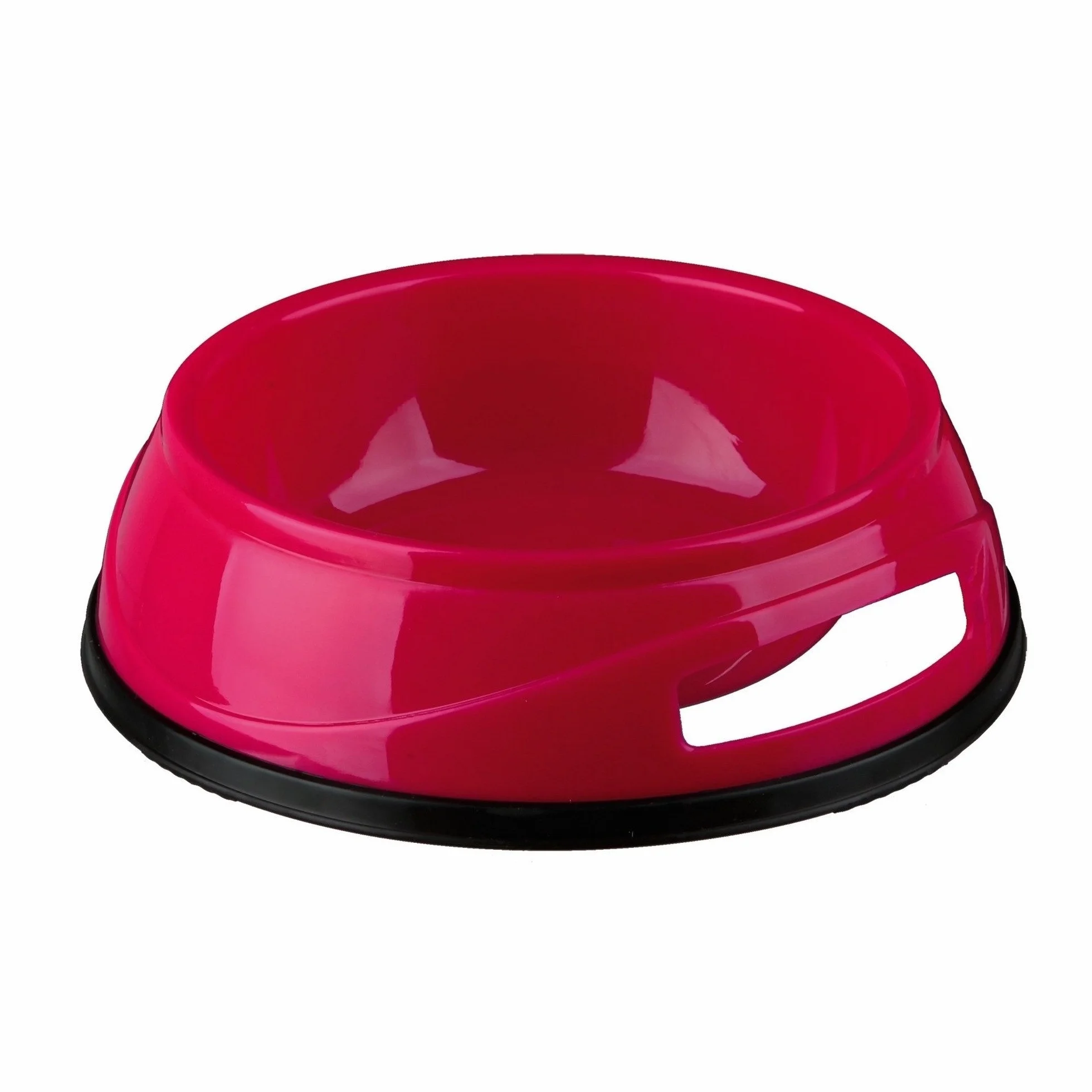 Trixie Plastikowa miska dla psa z gumowym pierścieniem podstawy, średnica 12 cm