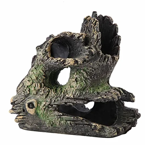 Akwarium Driftwood Dekoracja Pień drzewa żywicznego do akwarium Shrimp Nest Shuttle Finder Hippie Shelter (ST-004C)