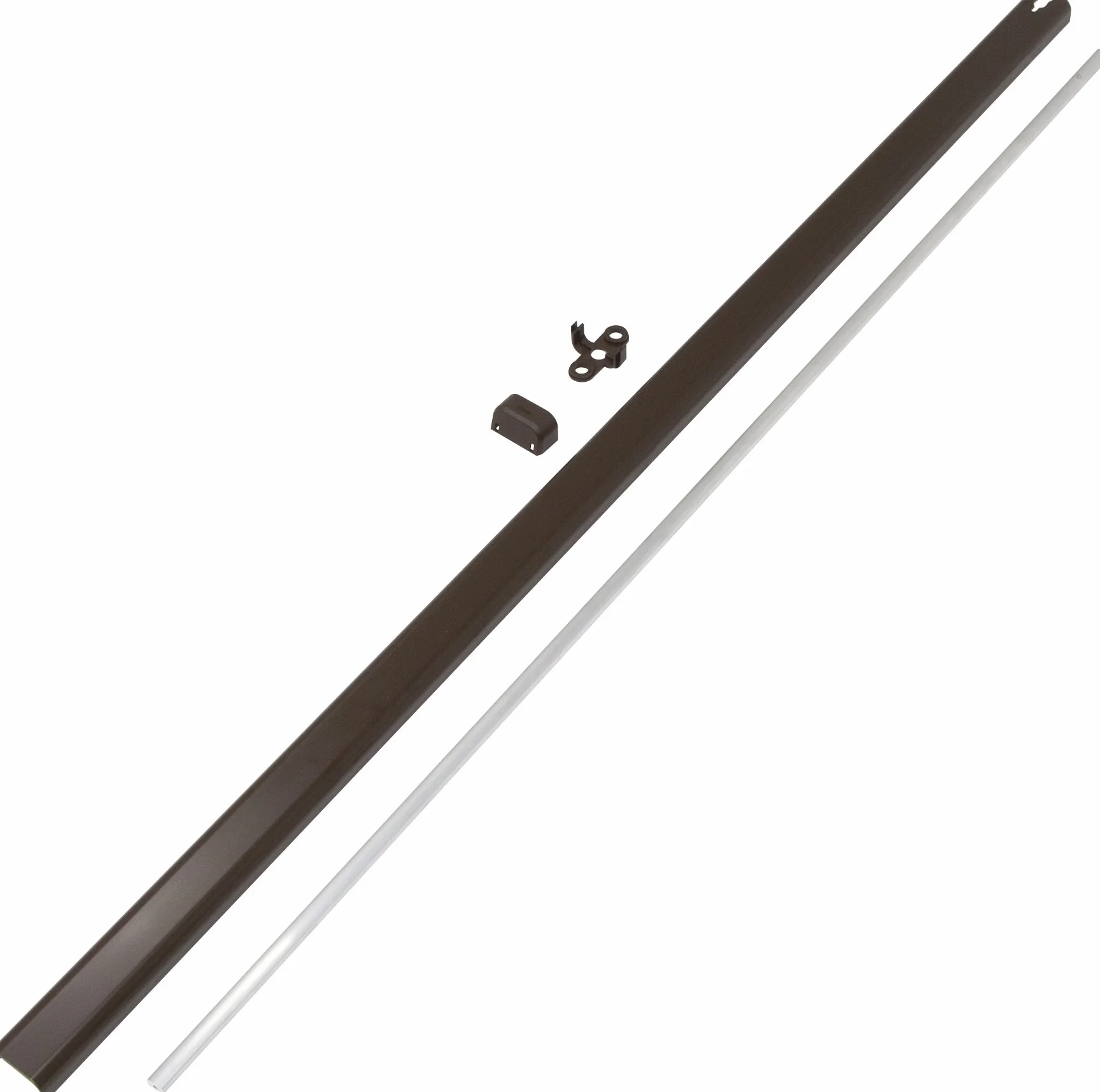 ABUS Zestaw drążków FOS/FSA – pręty ryglowe do zabezpieczenia okien FOS550/A, FOS650/A i FSA3550 – 118 cm długości – 12029 – zestaw 2 szt. – brązowy