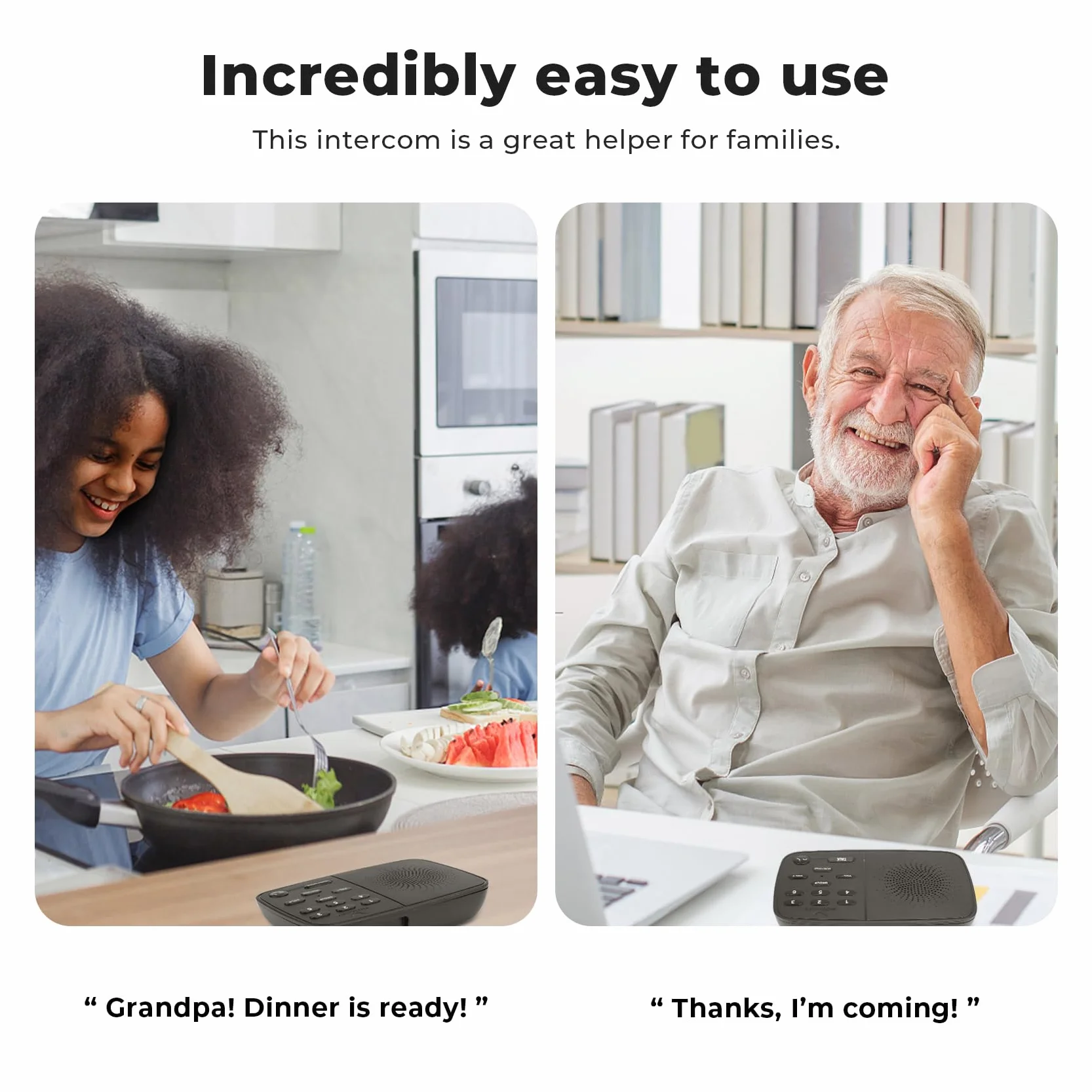 Hosmart UltraSpeak Pro bezprzewodowy interkom do domu, 2024 Full-Duplex bezprzewodowy interkom biznesowy, interkom pokojowo-pokojowy, dwukierunkowy interkom w czasie rzeczywistym o zasięgu 400 metrów