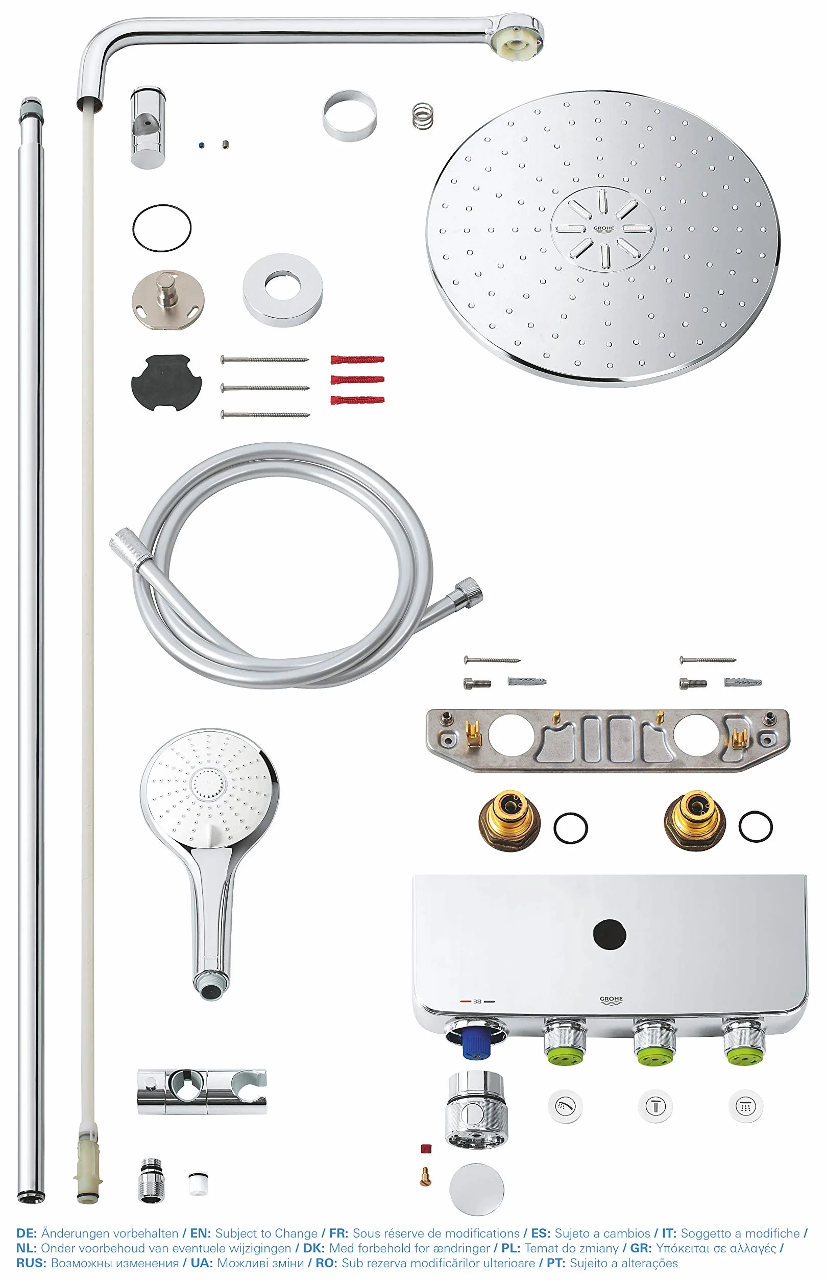 Grohe Euphoria SmartControl System 310 Duo, system prysznicowy z bateri? termostatyczn?, monta? ?cienny, chrom - 26507000