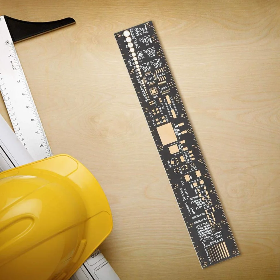 Linijka do płytek drukowanych do skali technicznej, wielofunkcyjne narzędzie pomiarowe do płytek drukowanych 6" 15 cm do rysunków technicznych