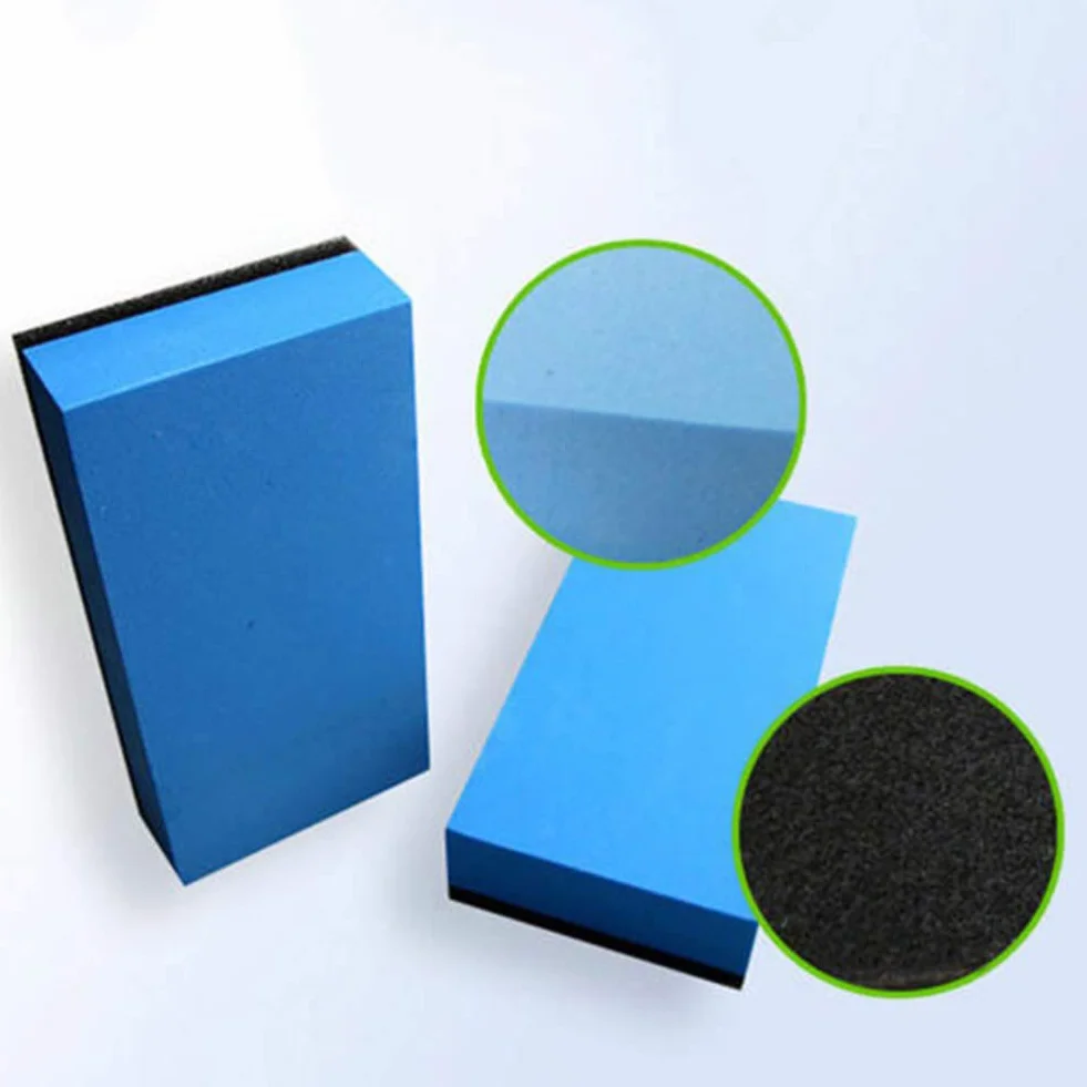 10 szt. Gąbka do Aplikatora Powłoki Ceramicznej, Gąbka do Nakładania Powłoki Ceramicznej na Samochód Szklane Podkładki do Aplikatora Powłoki Nano Wax (BLUE)