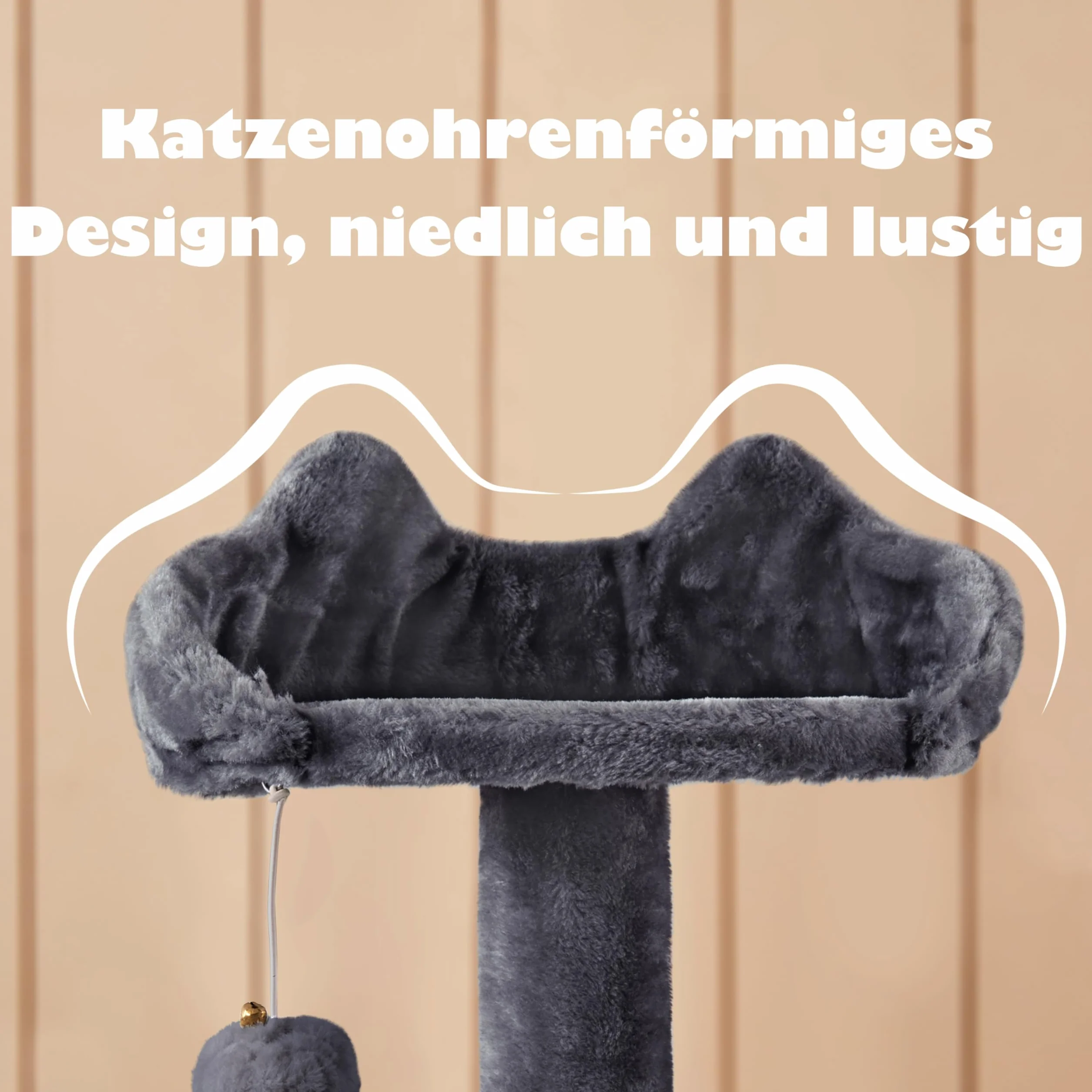 Yaheetech Duże drzewko dla kota, wysokość 139 cm, wielopoziomowa wieża dla kota z 3 kolumnami do drapania, 3 platformami, 2 wygodnymi legowiskami, 2 pluszowymi piłkami, stabilnym obszarem aktywności d
