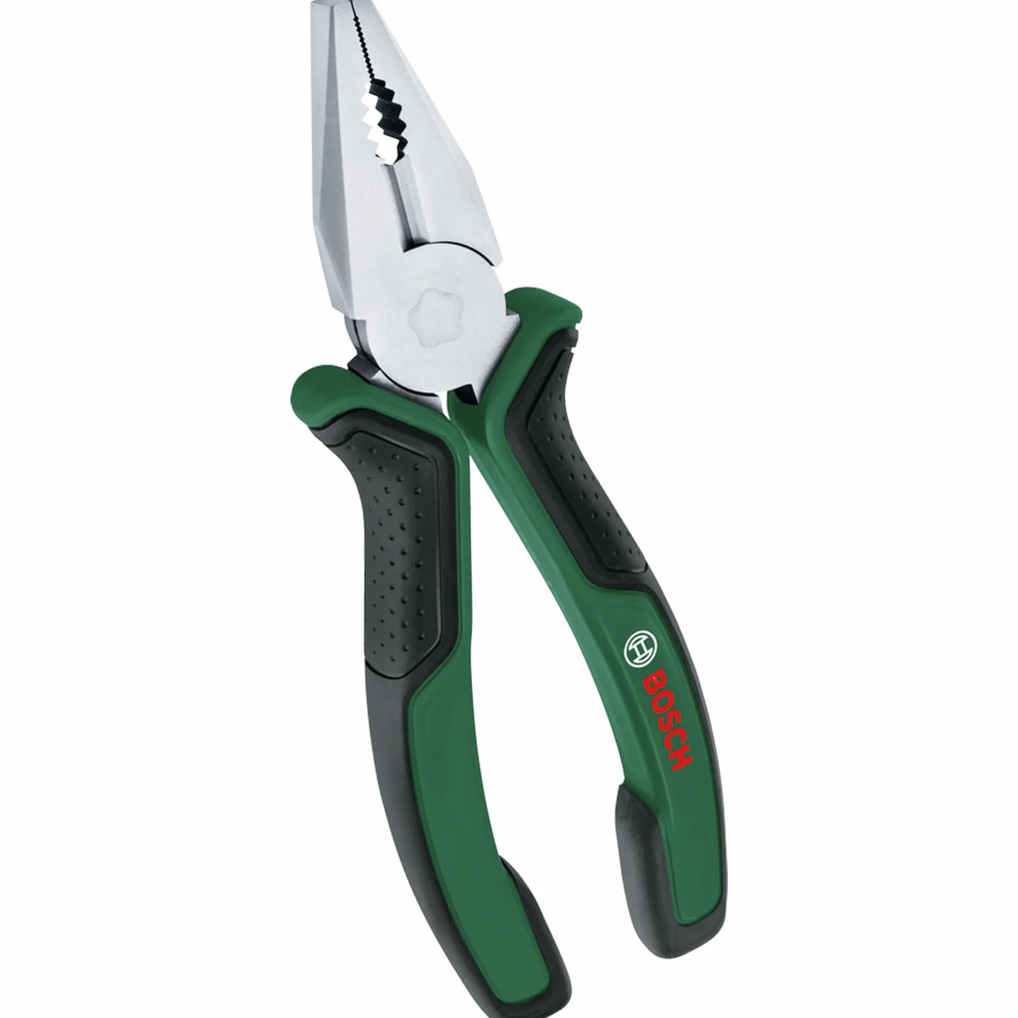 Bosch kombinerki 180mm (precyzyjne, trwałe kombinerki; ergonomiczne uchwyty z miękką okładziną Softgrip; niklowana powierzchnia)