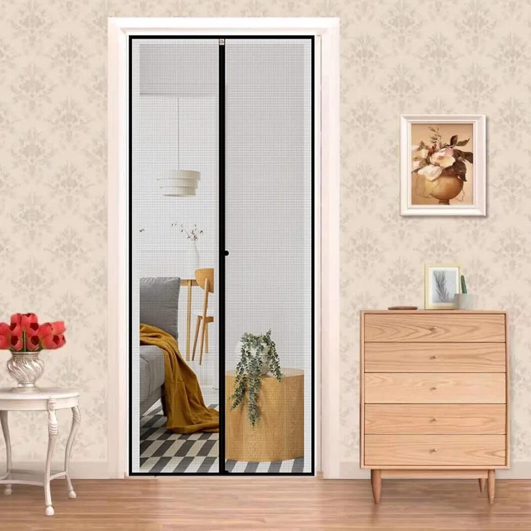 Panngu Moskitiera magnetyczna na drzwi balkonowe 80 x 230 cm biała