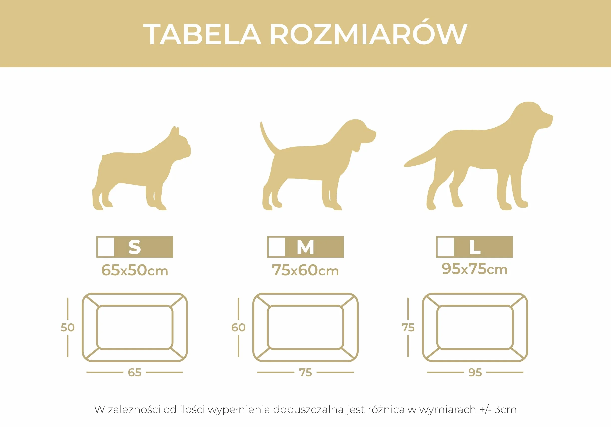 Puchowe legowisko CAZO Royal Line dla psa 65x50x23 cm szary
