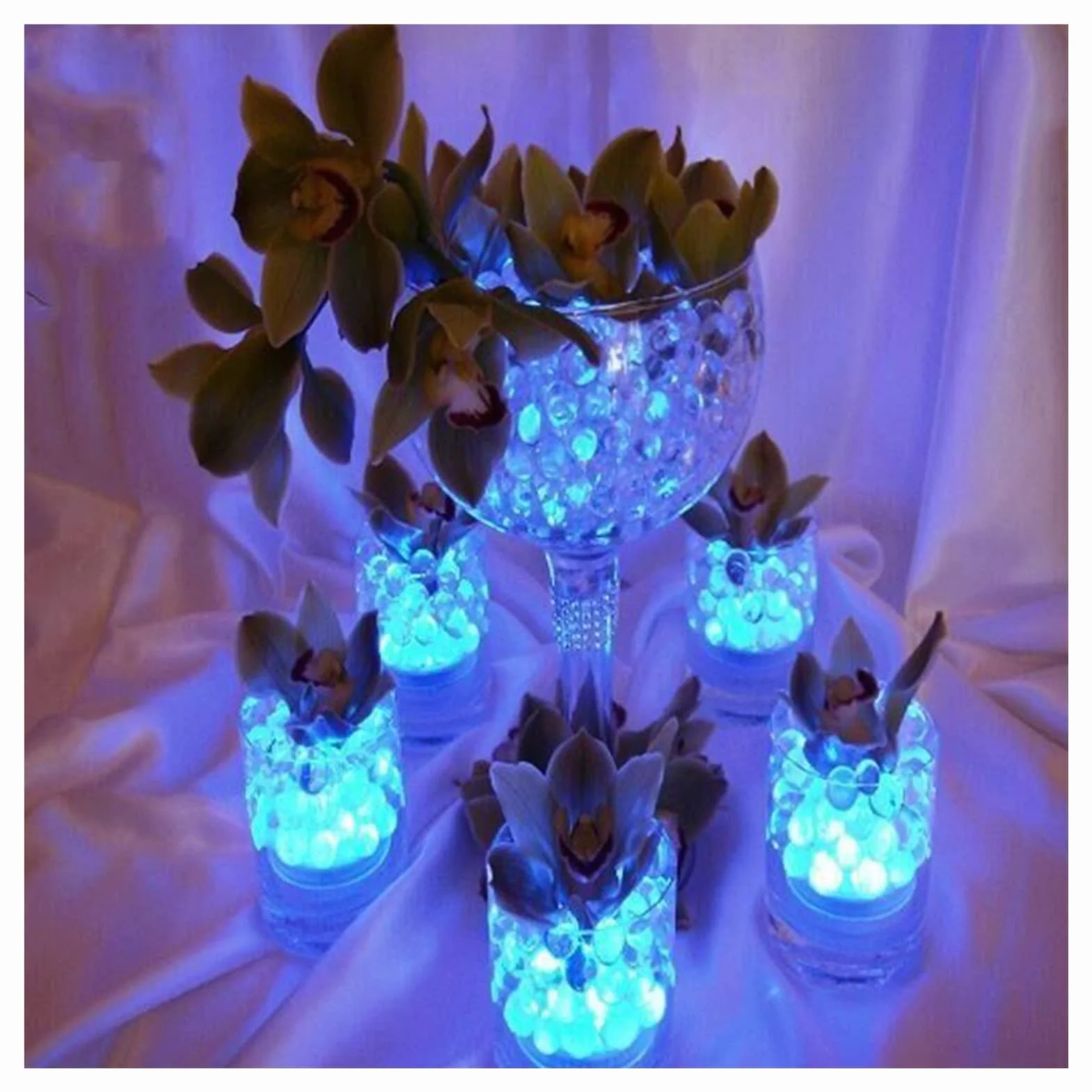 Pływające światło basenowe LED, światło zanurzeniowe Rgb, IP68 Wodoodporna zdalnie sterowana lampa podwodna, akcesoria basenowe (kolor: 8 lampa 1 kontroler)