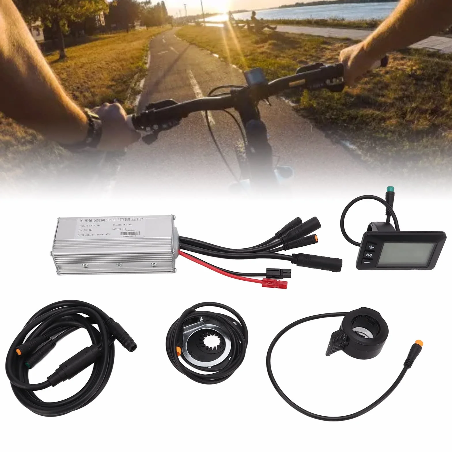 Sterownik Silnika Bezszczotkowy 36V/48V 500W 22A do Roweru Elektrycznego z panelem GD01