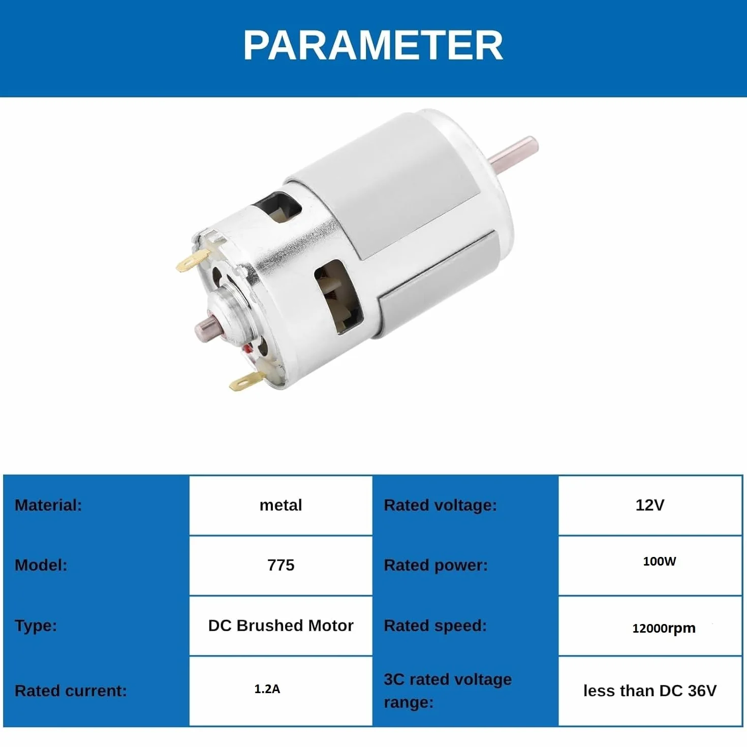 Jadeshay Mini silnik DC - mikrosilnik elektryczny 12 V 0,32 A 150 W 13000-15000 obr./min DC silnik bezszczotkowy duży moment obrotowy wysoka moc do narzędzi elektrycznych