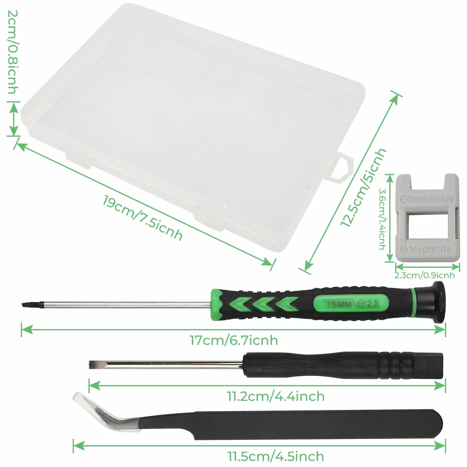 Zestaw mini śrubokrętów, zestaw śrubokrętów zegarmistrzowskich, precyzyjnych wkrętaków do komputera, iPhone'a, iPada, laptopa, PS4, PS5, Xbox, telefonu komórkowego, Macbooka itp