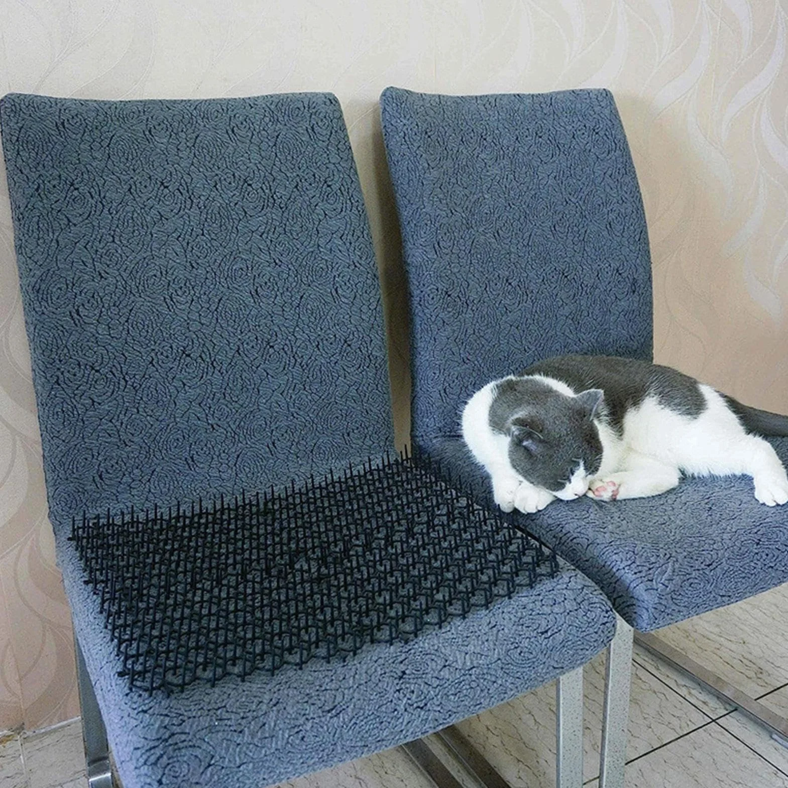 Mata z kolcami dla kota | 12 szt. Mata z kolcami dla zwierz?t - Kitten Anti-Jump Pad Przyci?ta mata ogrodowa z kolcami mo?e by? ? ?czona podwórku Imtrub