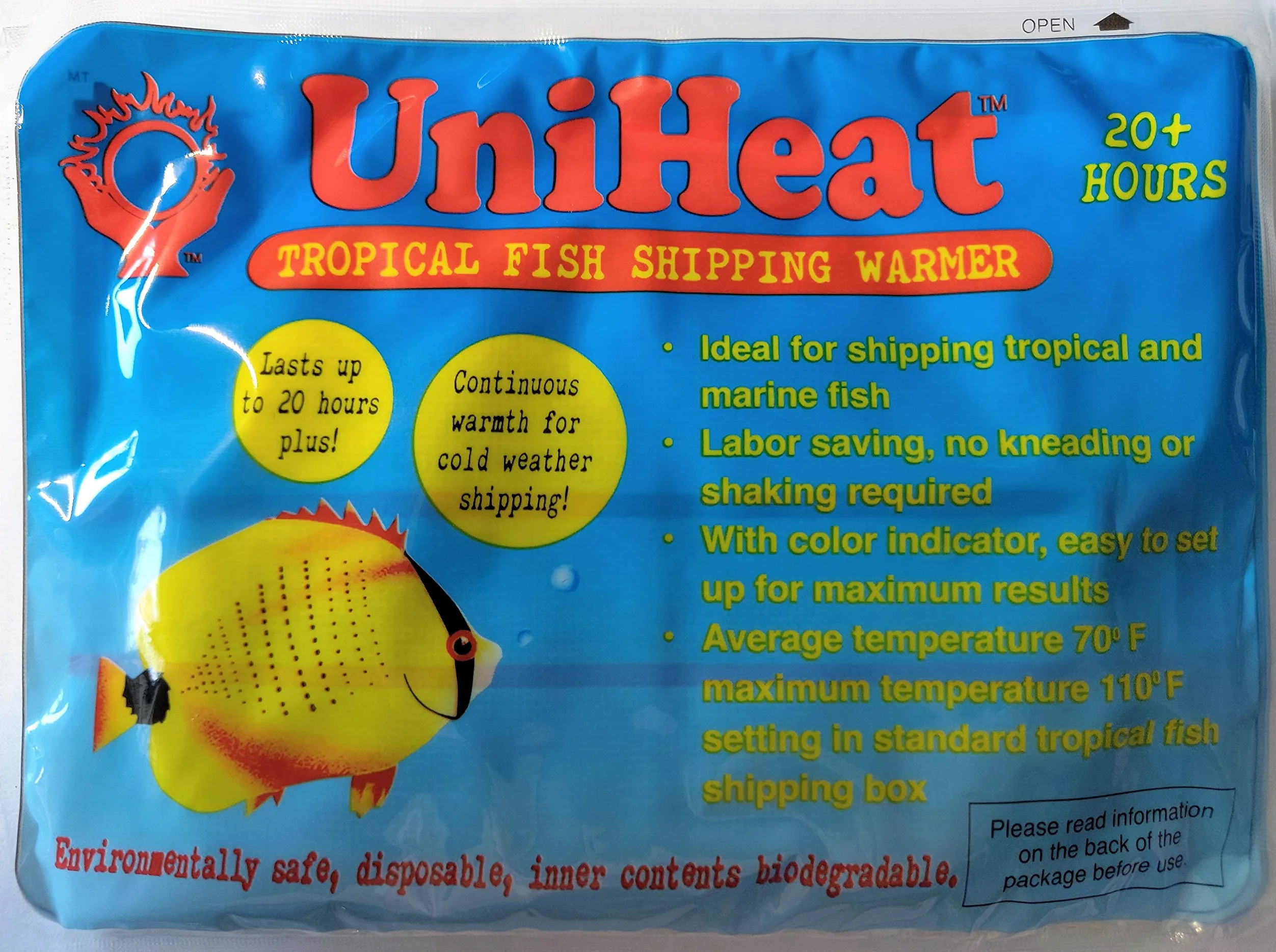 Uniheat Podgrzewacze wysyłkowe, odliczanie: cztery 40 godzin, trzy 30 godzin i dwa 20-godzinne pakiety grzewcze - łącznie 9 paczek