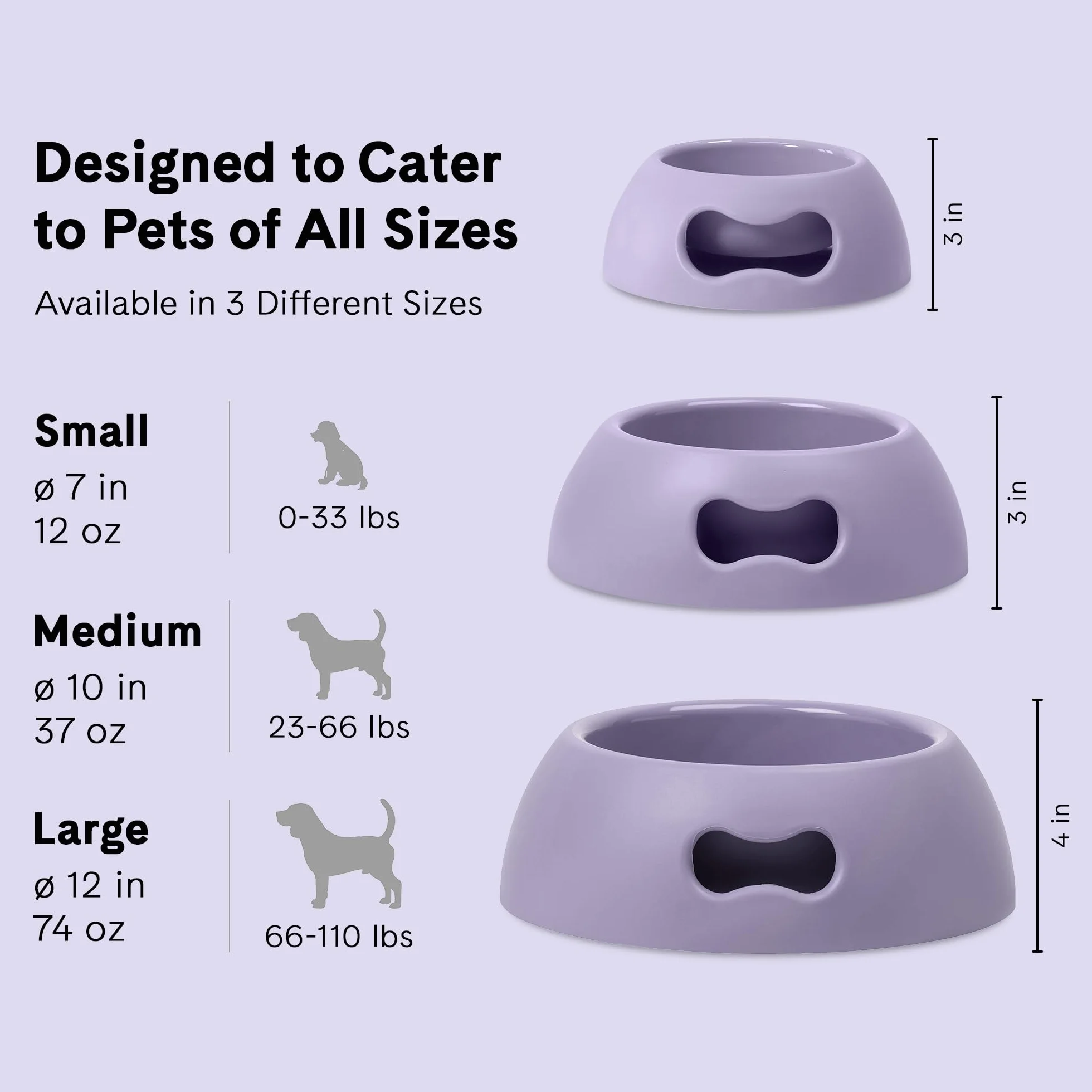 United Pets Miska dla psa średnia lilia