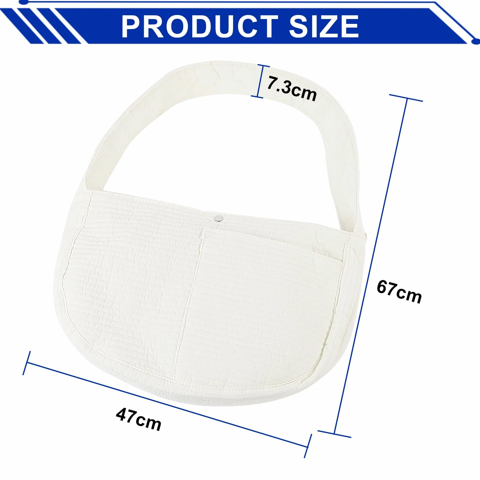 Torba przenośna dla małego psa do 5 kg na spacer, biała