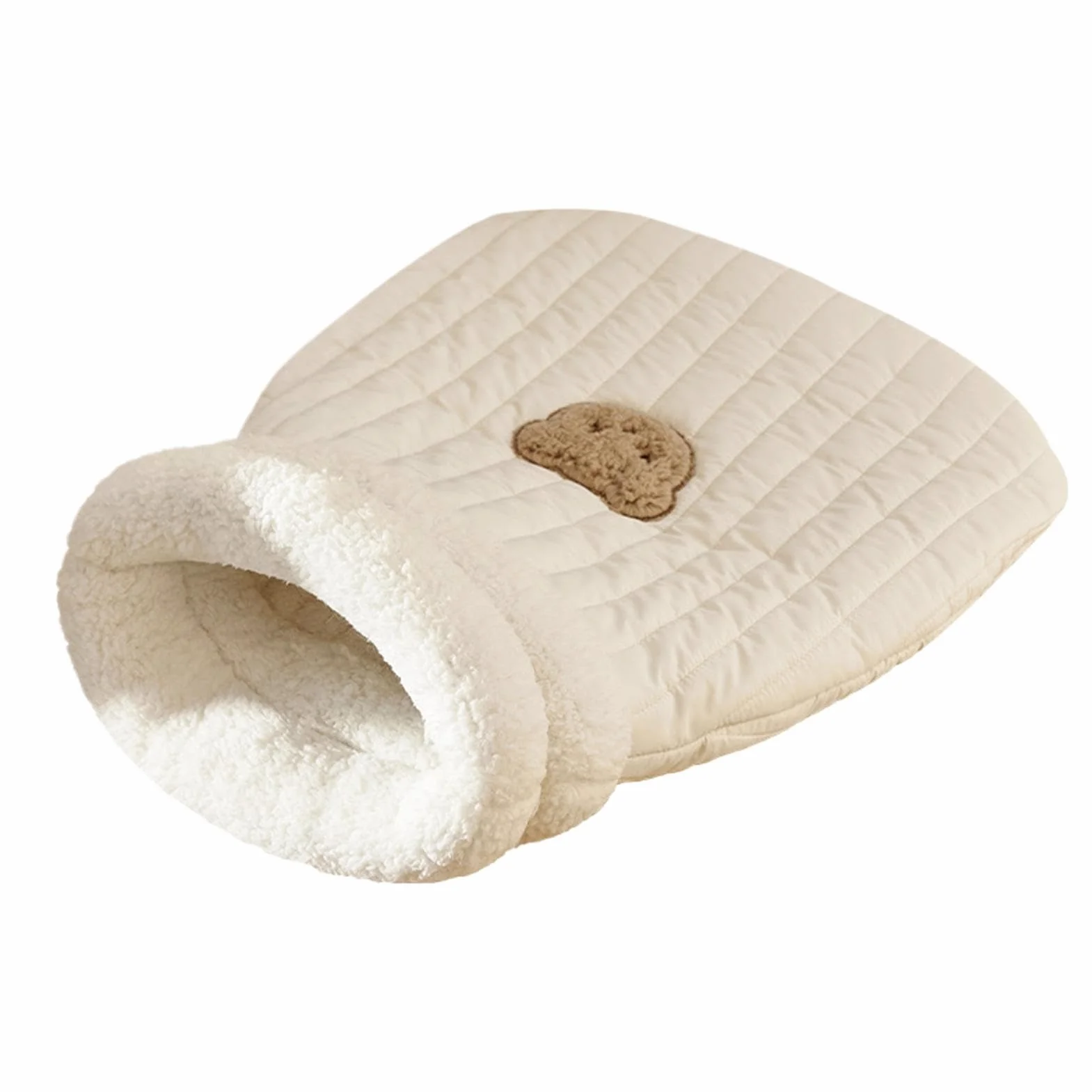 Śpiwór dla kotów, przytulanka, ciepłe legowisko dla kota, nadaje się do prania, przytulna jaskinia, śpiwór dla kotów i małych psów, poniżej 4,9 kg, M/L