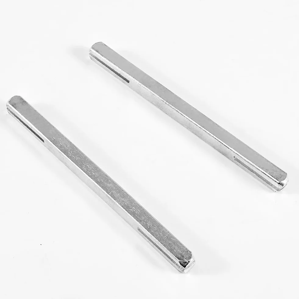 Trzpień czworokątny, 2 sztuki, 8 mm x 120 mm, stalowy trzpień czworokątny do okien i klamek, klamek, drzwi domu, kolor srebrny