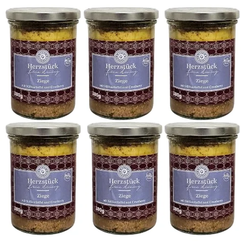 6 x 380g Karma mokra kozina z batatami i żurawiną dla psa | alergie pokarmowe | infekcje dróg moczowych