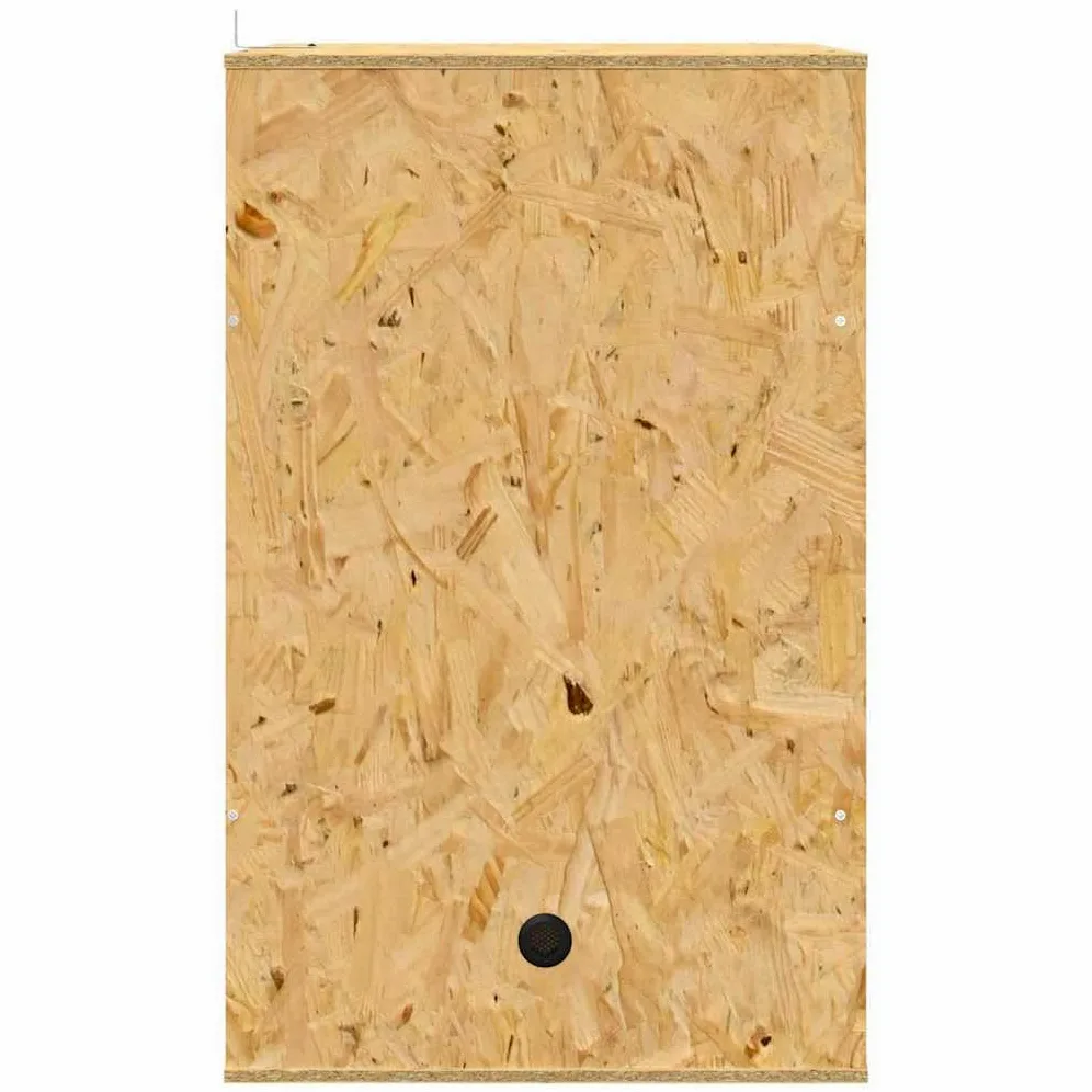 Terrarium brązowe 50 x 50 x 80 cm OSB, wybieg dla gadów z drzwiami przesuwnymi, szkło i drewno, wentylacja dla płazów, bartagame, węża, żółwia, gekonu, pająka, kameleona, żaby, jaszczurki