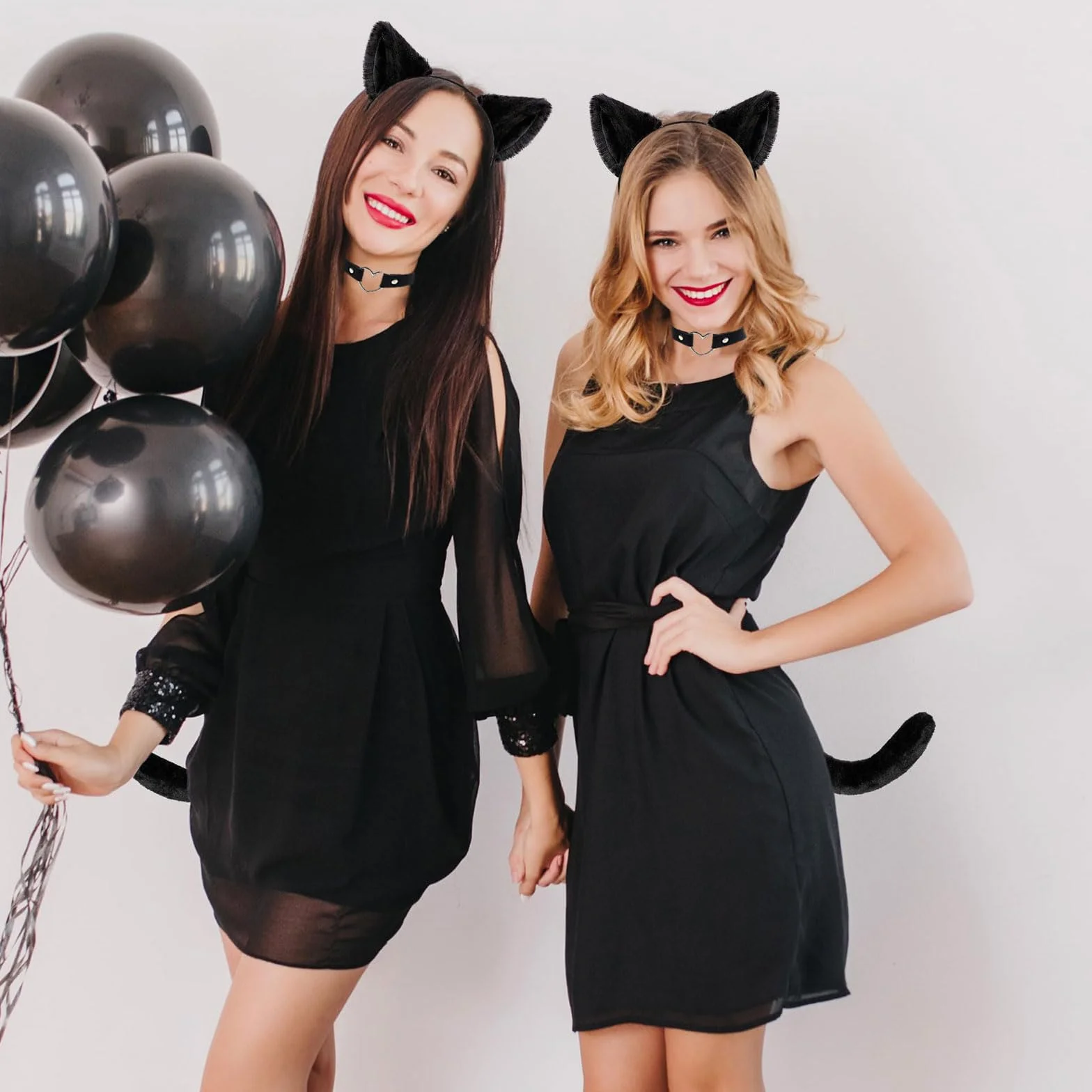 3-częściowy zestaw do przebrania na Halloween, dla kobiet, akcesoria do kostiumu kota, dla kobiet, na cosplay, karnawał, Halloween