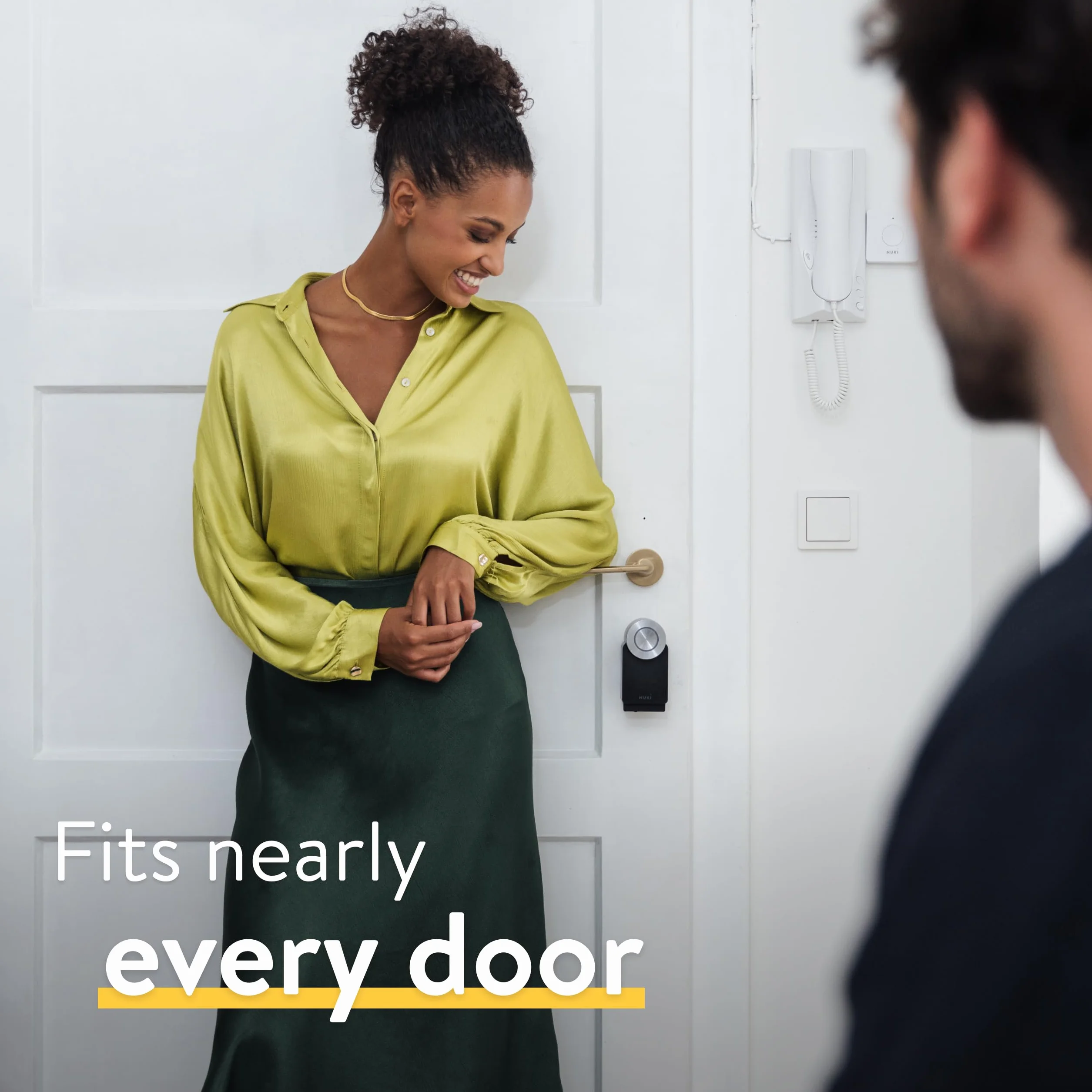 Nuki Uniwersalny cylinder, cylinder do Nuki Smart Lock, SKG***, z funkcją awaryjną, zestaw z 5 kluczami, elektroniczny zamek drzwi