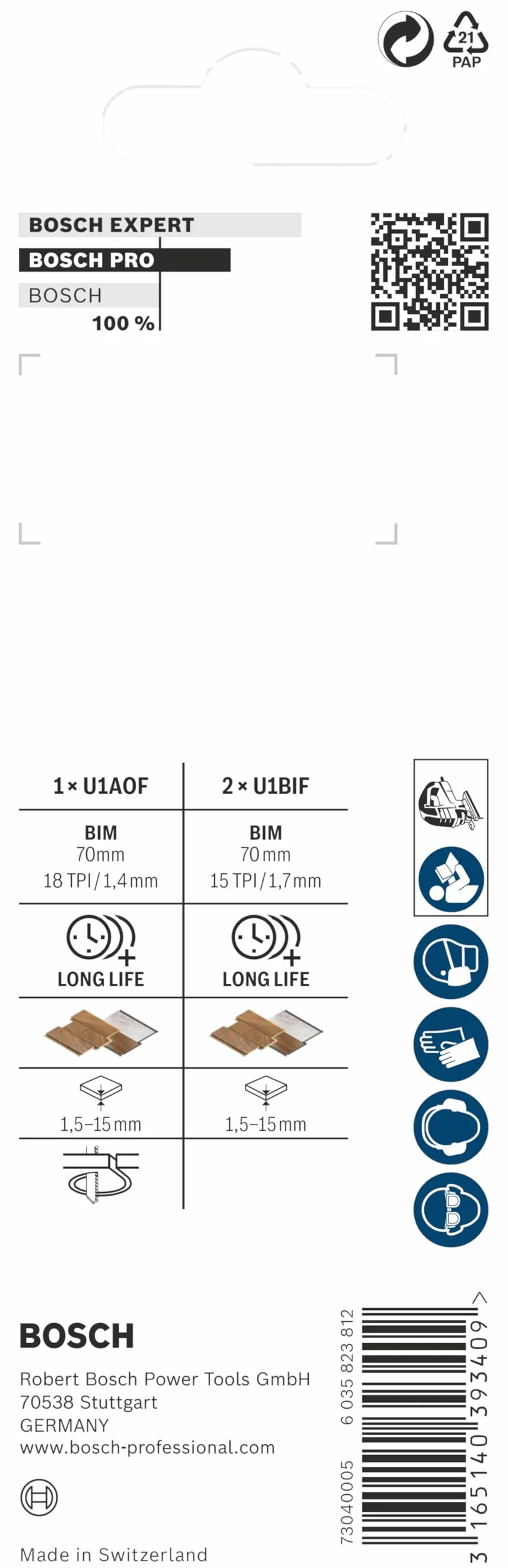 Bosch Profesional BRZESZCZOTY U LAM SET 3PC