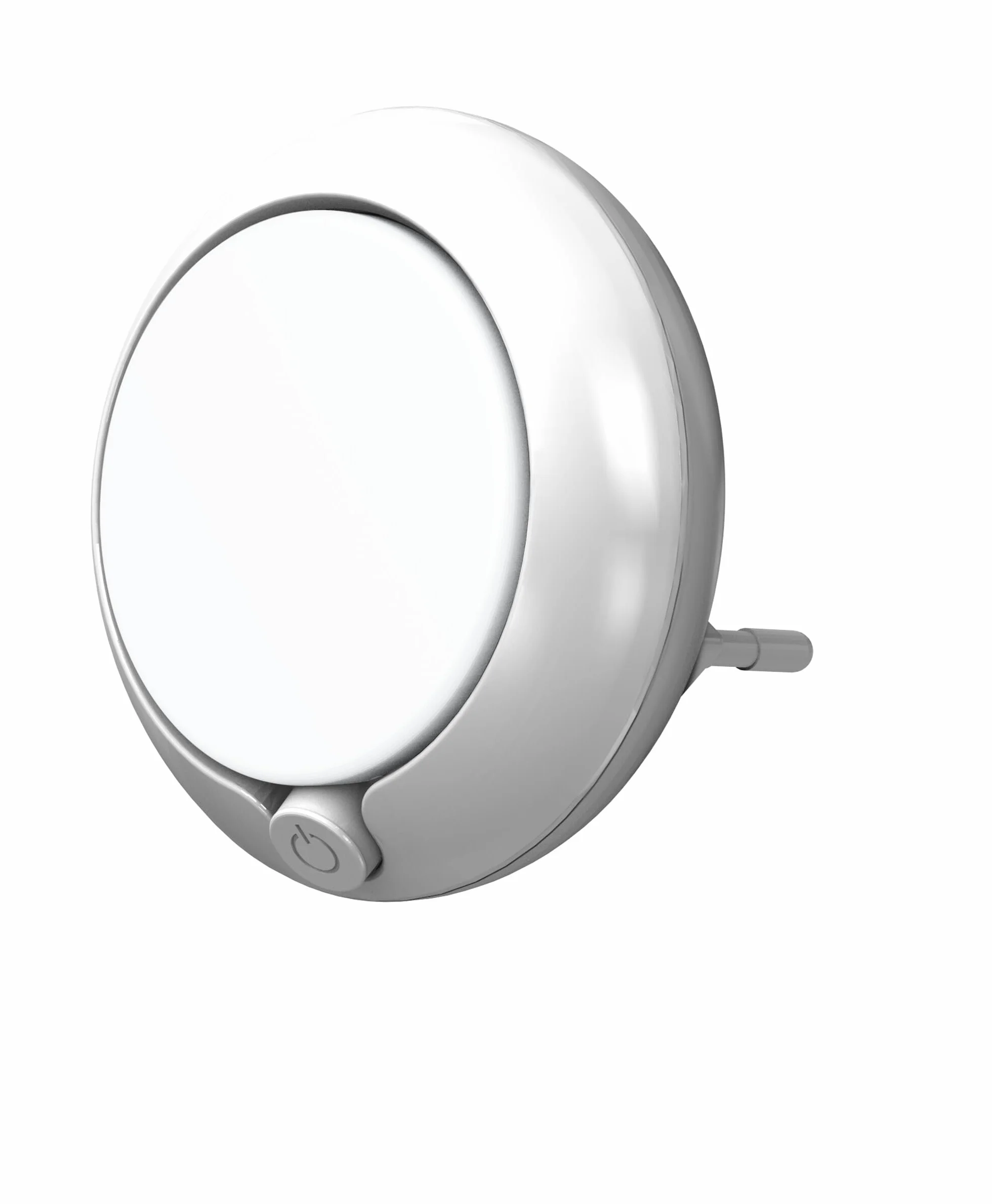 OSRAM LUNETTA Okrągła lampka nocna biała z czujnikiem; Technologia LED; Strumień świetlny 3 lm; 3000 K ciepła biel; przełącznik włącz/wyłącz; instalacja gniazdowa
