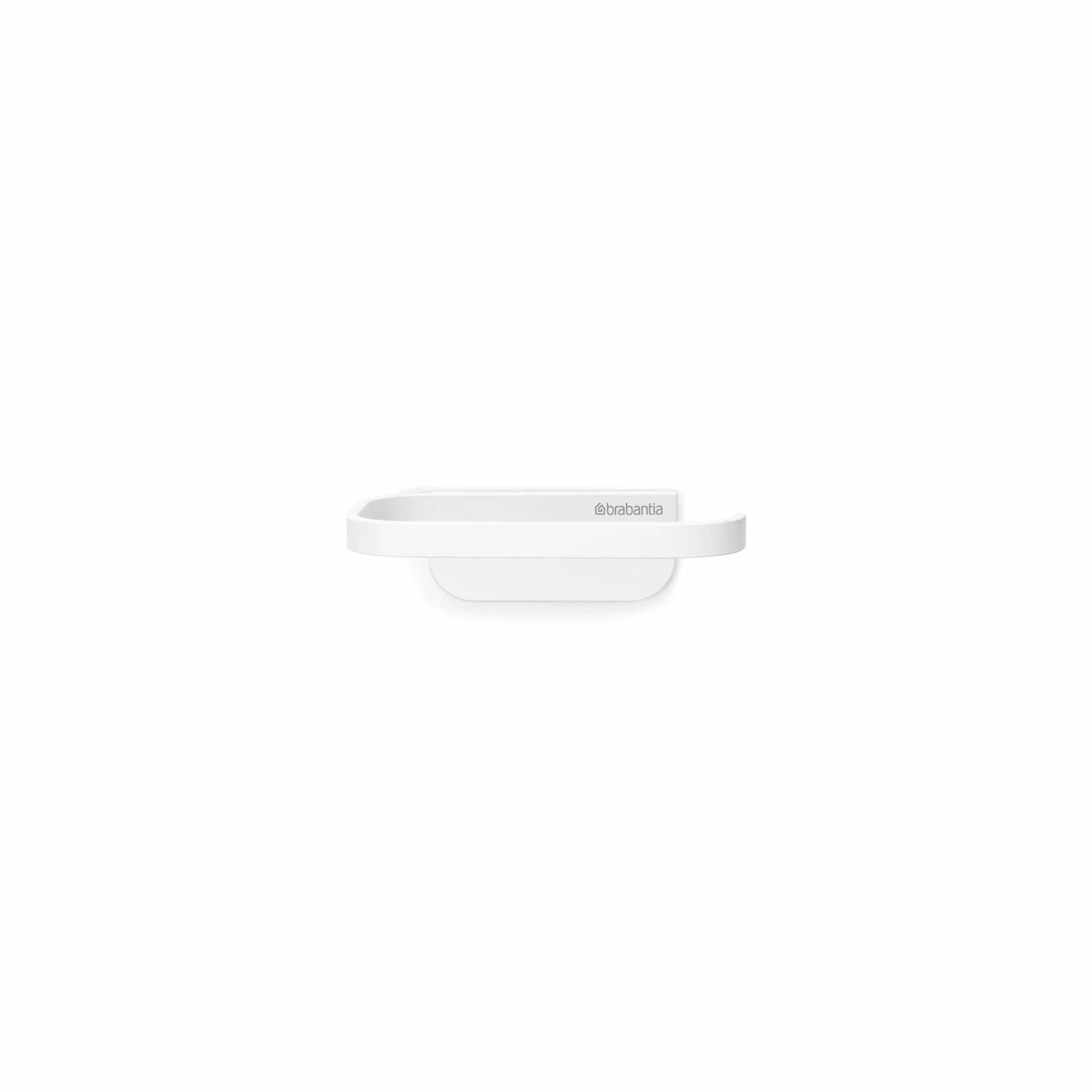 Brabantia - Mindset Uchwyt na Rolkę Papieru Toaletowego - Pasuje do Wszystkich Regularnych Rozmiarów Rolek - Montowany na Scianie - Materiały Mocujące w Zestawie - Fresh White - 4.2 x 8.6 x 14 cm
