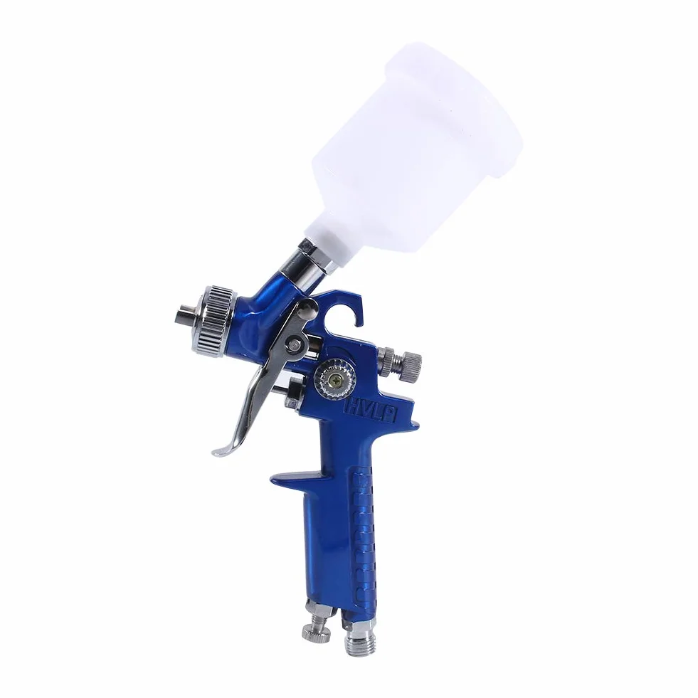 Wakects Mini HVLP Pistolet do Sprayu Farby 0,8 mm Dysza 100 ml Stal Nierdzewna