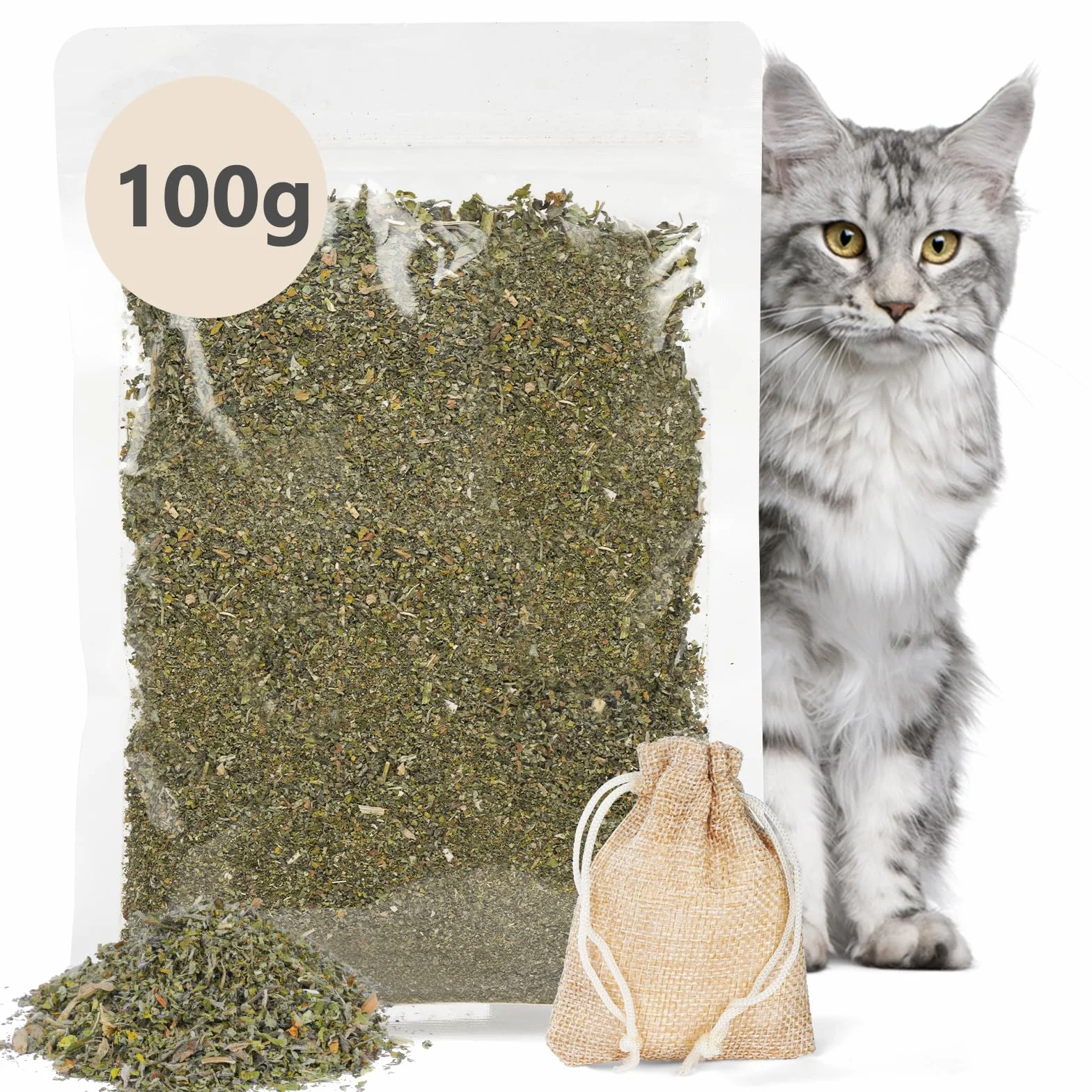 OSDUE Pąki kocimiętki, suszona kocimiętka premium, naturalna kocimiętka dla kotów, idealna do zabawek dla kotów, drapaków i nie tylko, 100 g