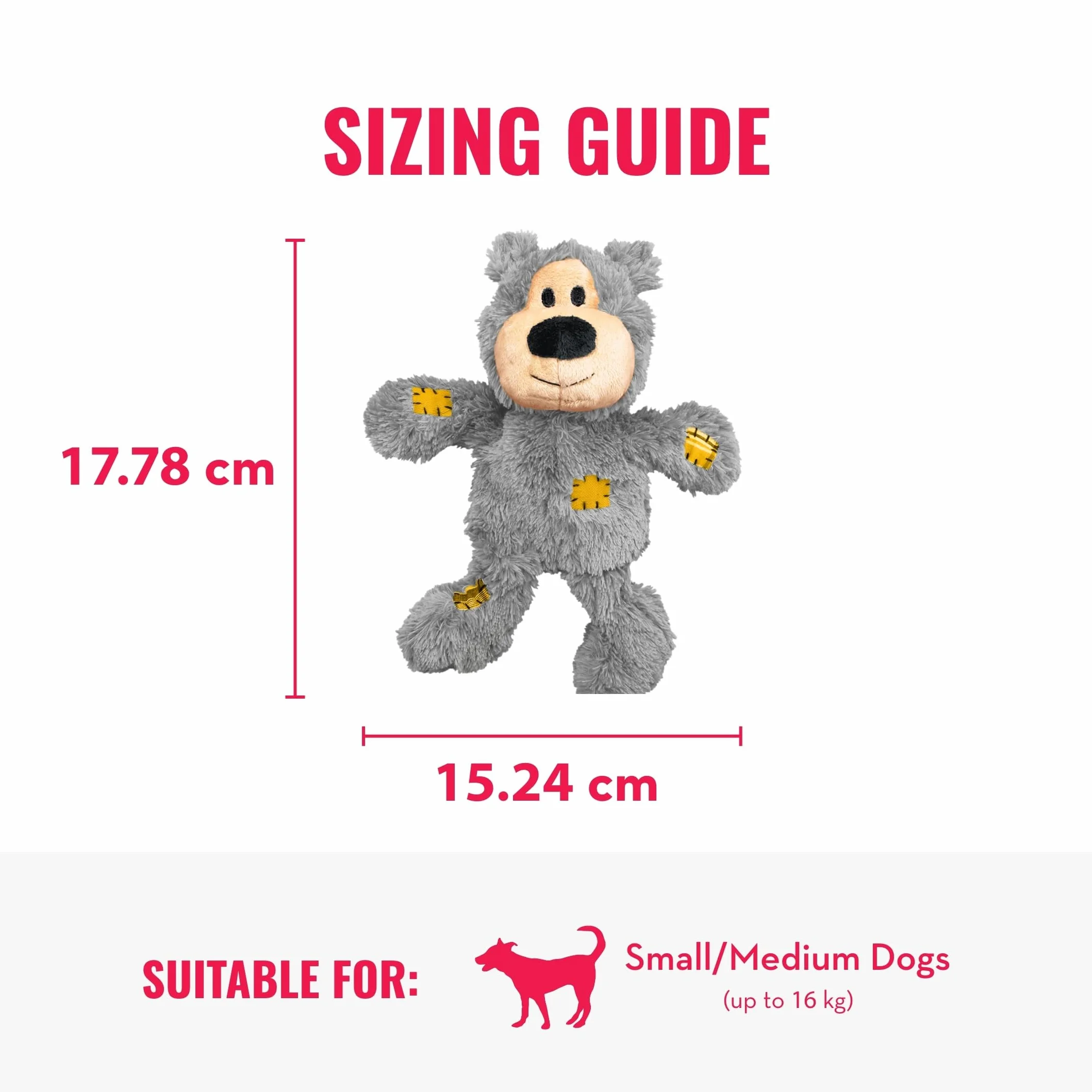 KONG WildKnots Bears mały/średni pies zabawka