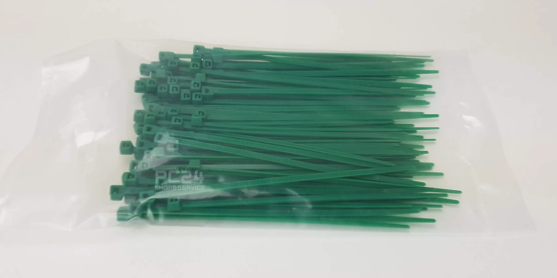 Opaski kablowe 100 mm zielone 100 szt. | jakość premium od PC24 Shop & Service