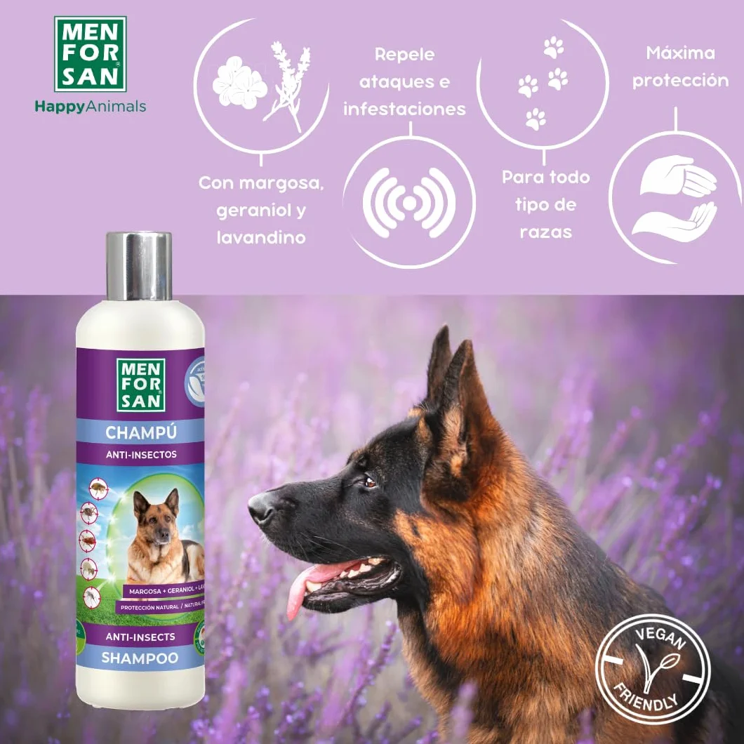 MENFORSAN Zestaw przeciwpasożytniczy dla psów obroża szampon spray pipety