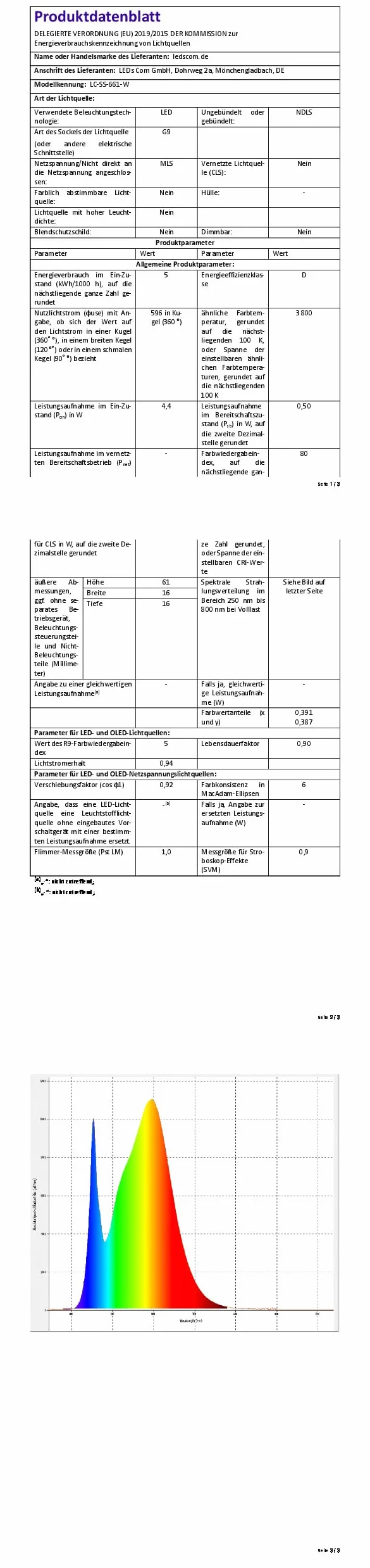 ledscom.de Słupek oświetleniowy PODEL do zastosowań zewnętrznych, 39 cm, antracyt, 2 gniazda, z żarówką G9, 596 lm, biały