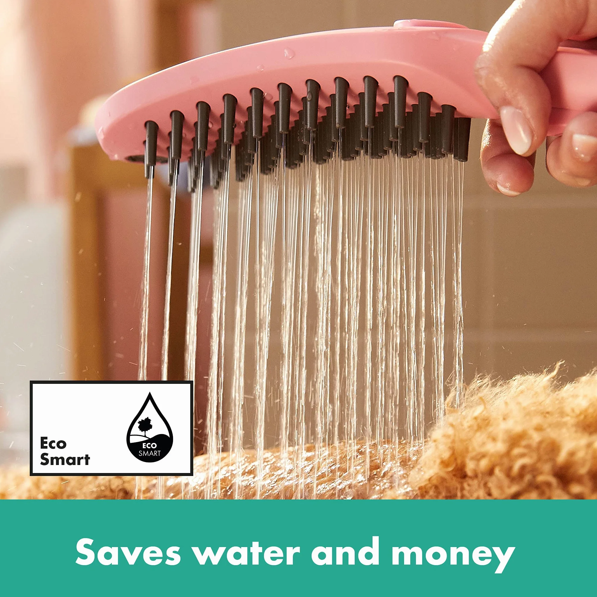 hansgrohe DogShower Główka prysznicowa dla psów 150 3jet z masującymi dyszami Pink, 26640560