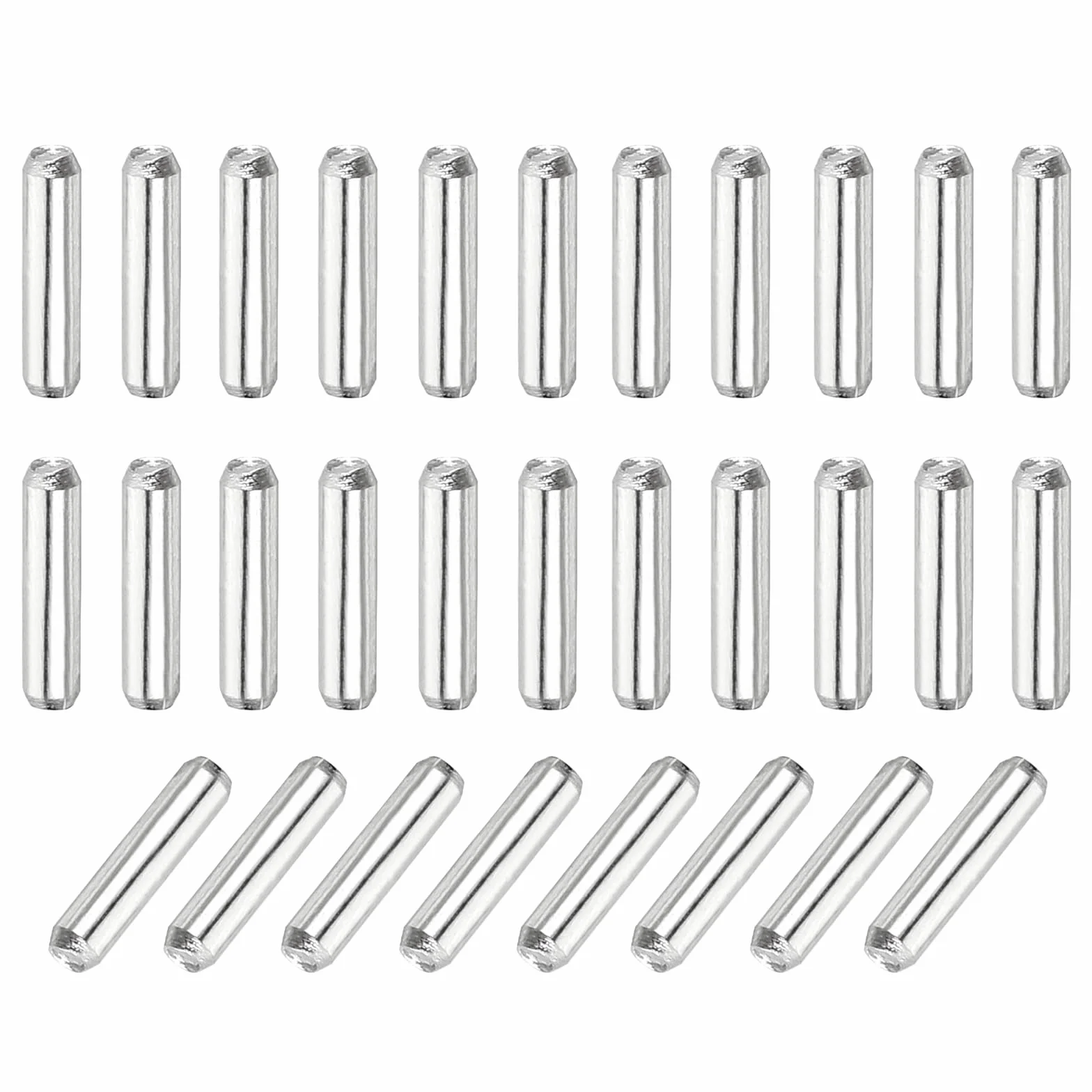 QUARKZMAN 110 sztuk kołków walcowych ze stali nierdzewnej 304, średnica 1 mm, długość 4 mm, metalowe kołki do regałów na ubrania, komody, szafy, regału na książki, przemysłowe, do gospodarstwa