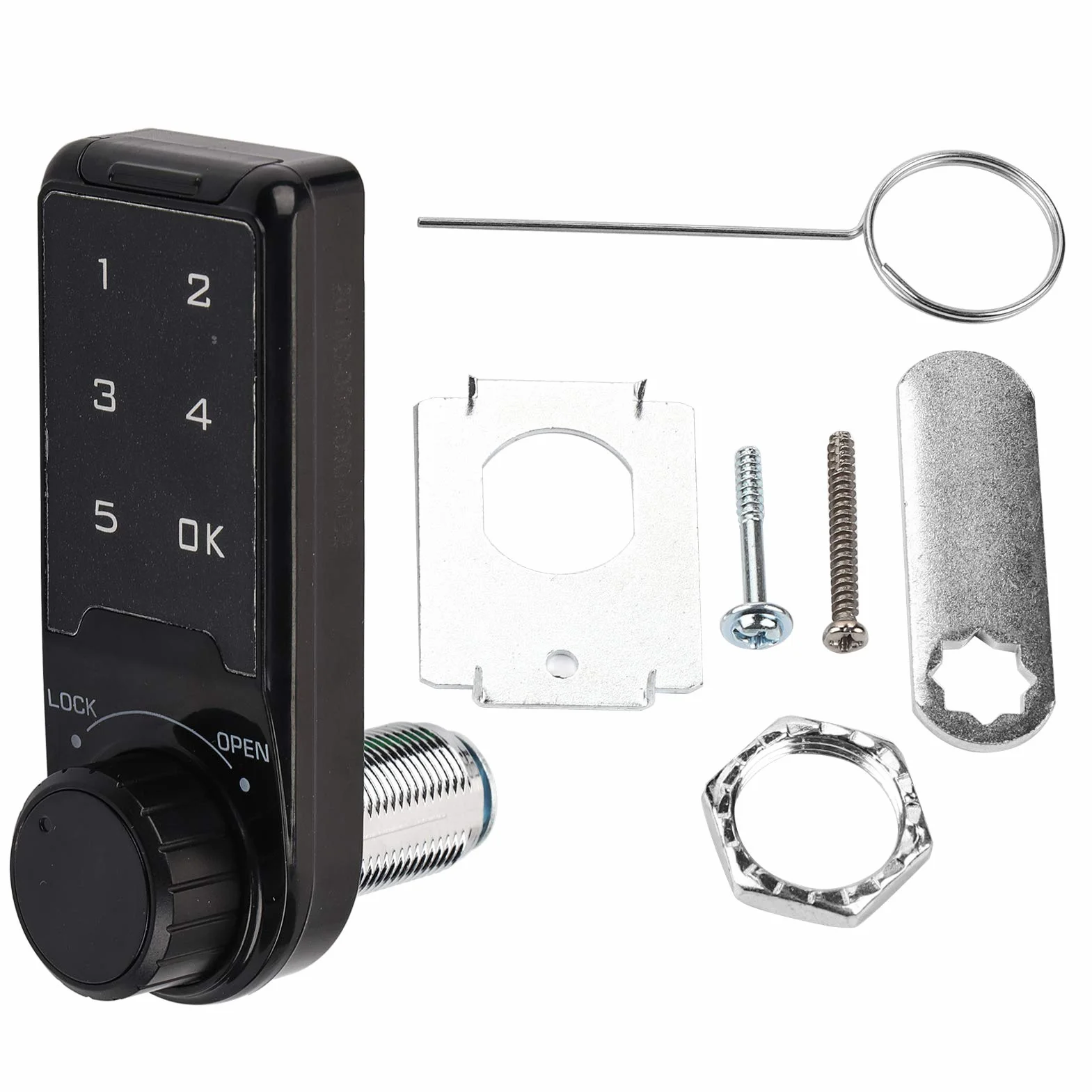 Zamek elektroniczny Touch, cyfrowa klawiatura, zamek szyfrowy, zamek szyfrowy, zamek szyfrowy, do szafy, na ubrania (rozmiar L=30)