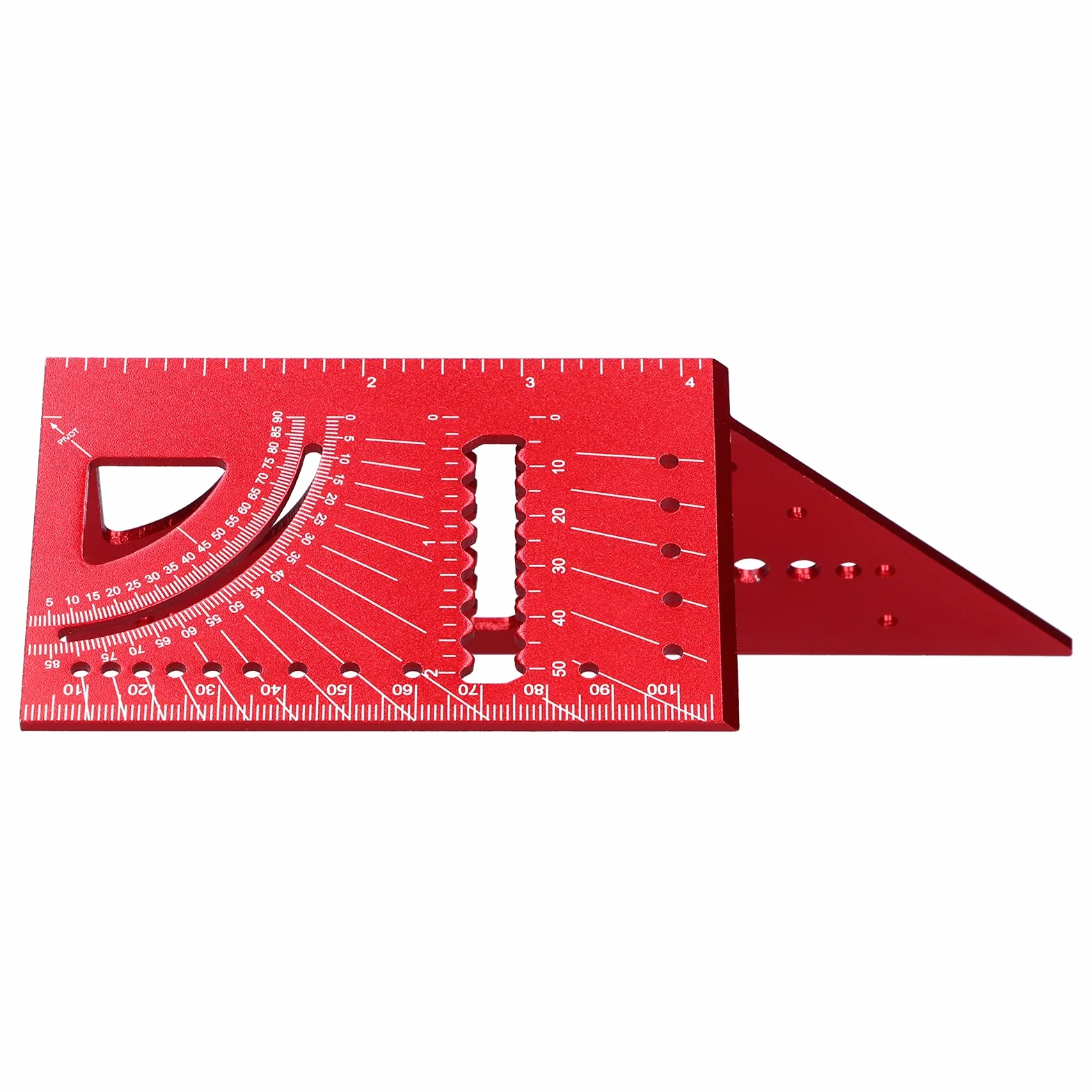Kątownik kątowy 3D ze stopu aluminium, do obróbki drewna, kwadratowa linijka pomiarowa, 45°, linijka 90°, narzędzie do pomiaru fazowania, do obróbki drewna, pomiar kąta