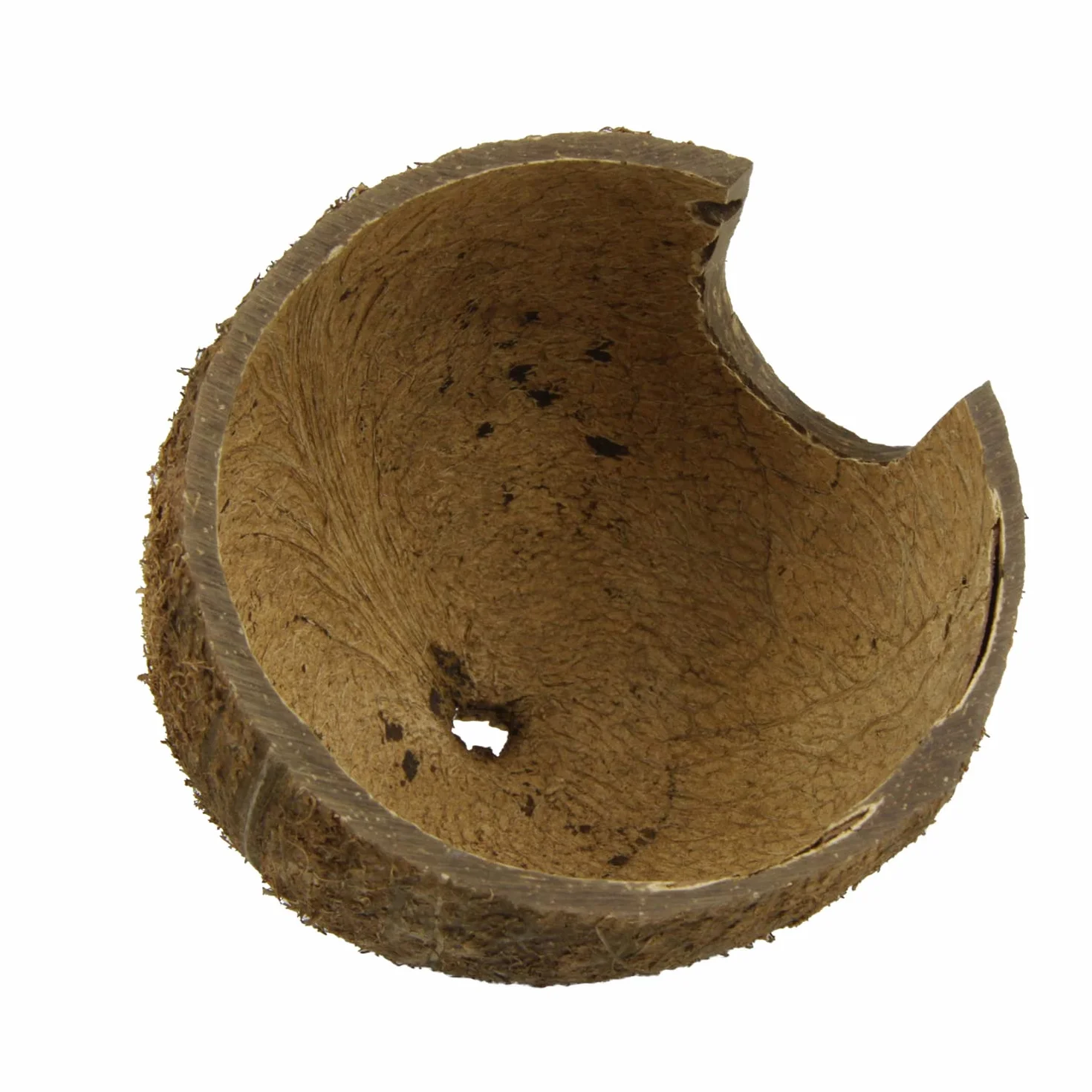 JBL 61511 miska z orzecha kokosowego jako jaskinia do akwariów i terrariów, Cocos Cava 1/2 M